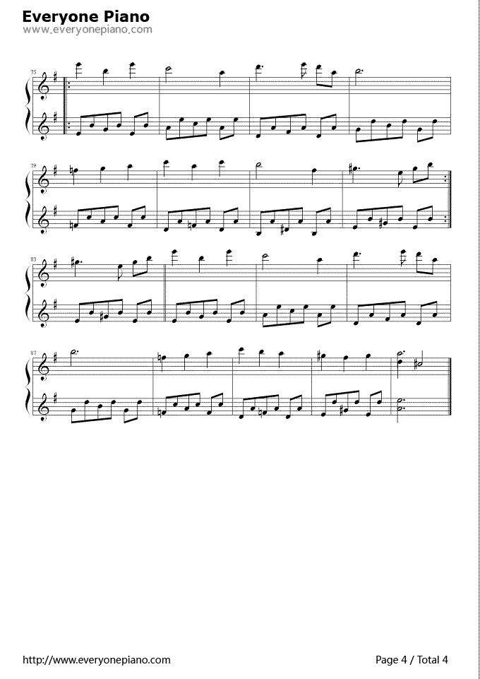 林中漫步钢琴谱_理查德·克莱德曼__Richard_Clayderman