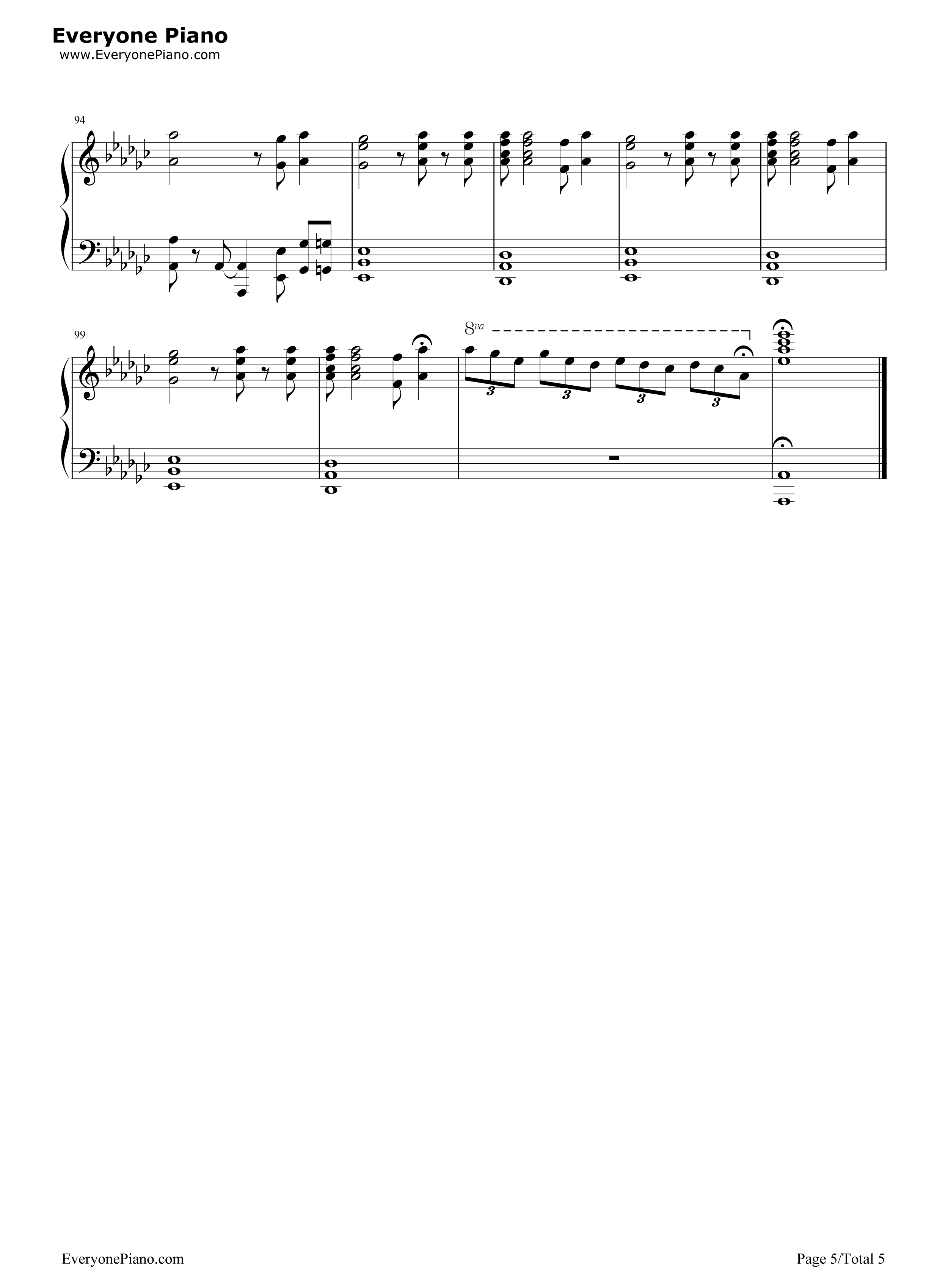 Faith钢琴谱_Stevie_Wonder_ft._Ariana_Grande