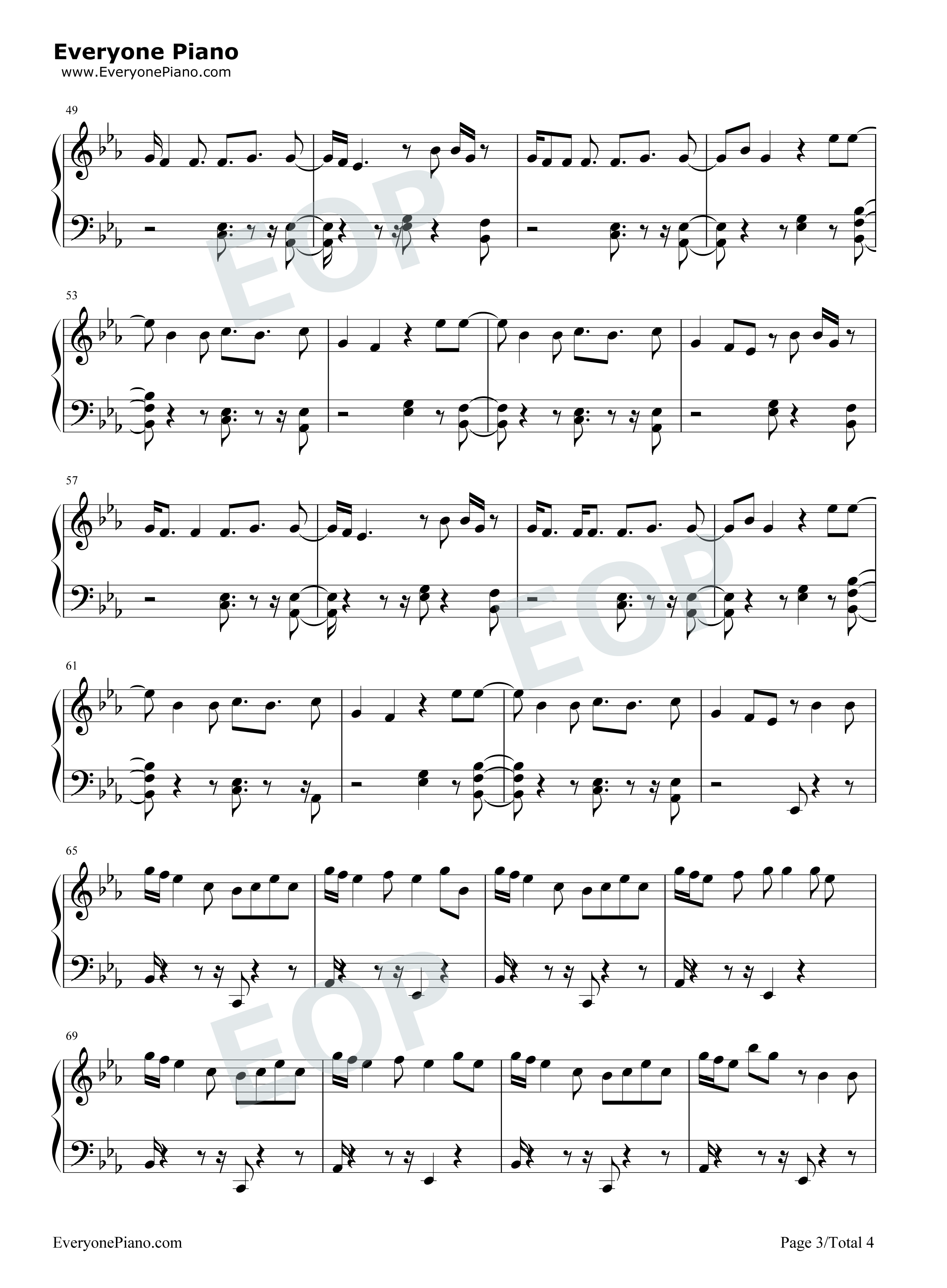 Born_To_Be_Yours钢琴谱_Kygo_Imagine_Dragons