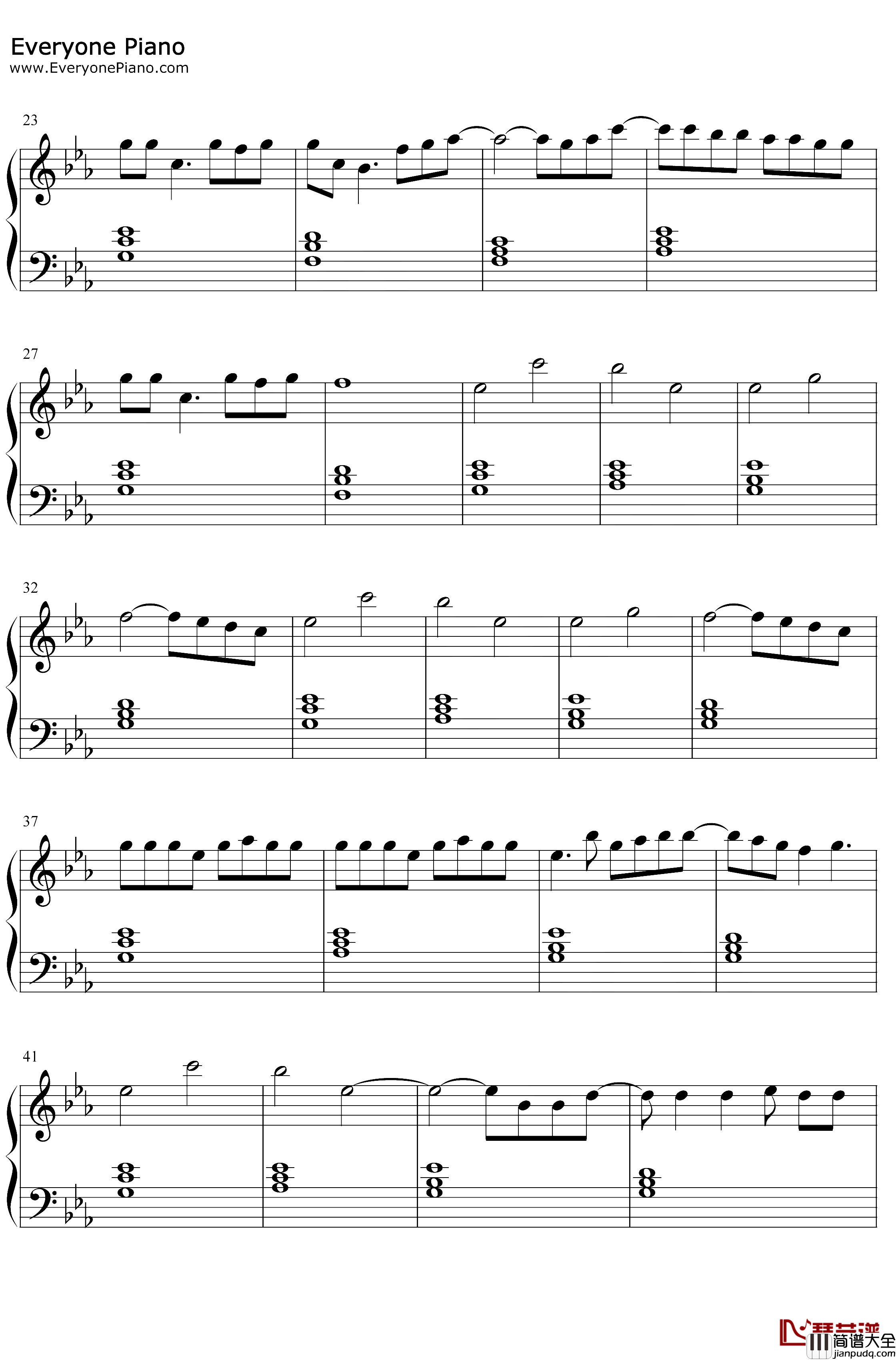 Sine_From_Above钢琴谱_Lady_Gaga_Elton_John