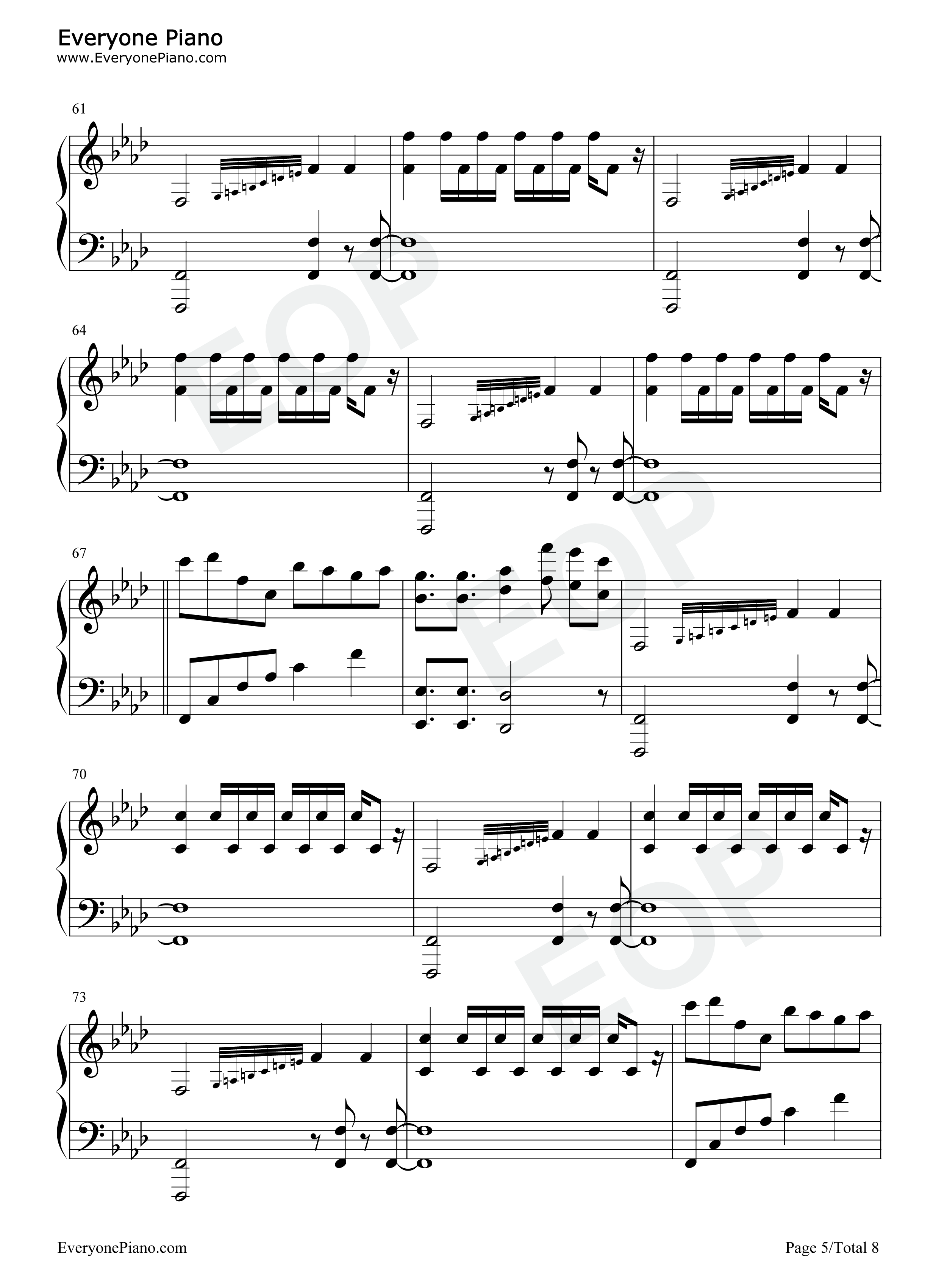 Levels_(Skrillex_Remix)钢琴谱_Avicii