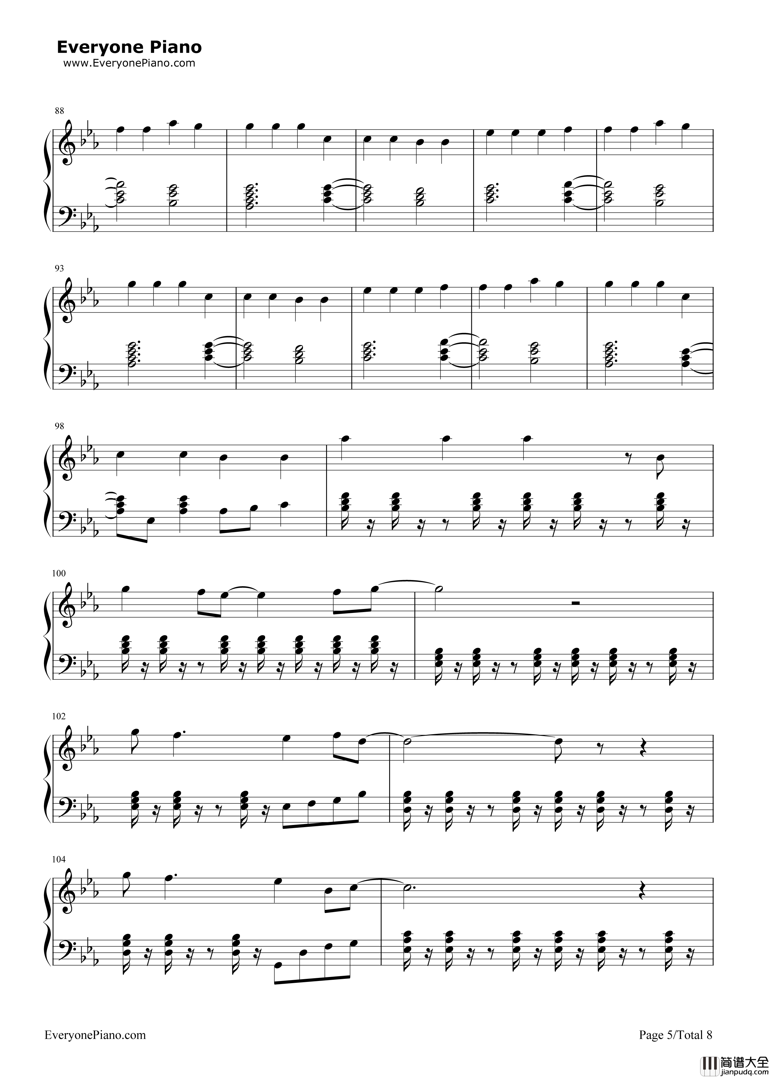 I_Remember_You钢琴谱_Tom_Chaplin