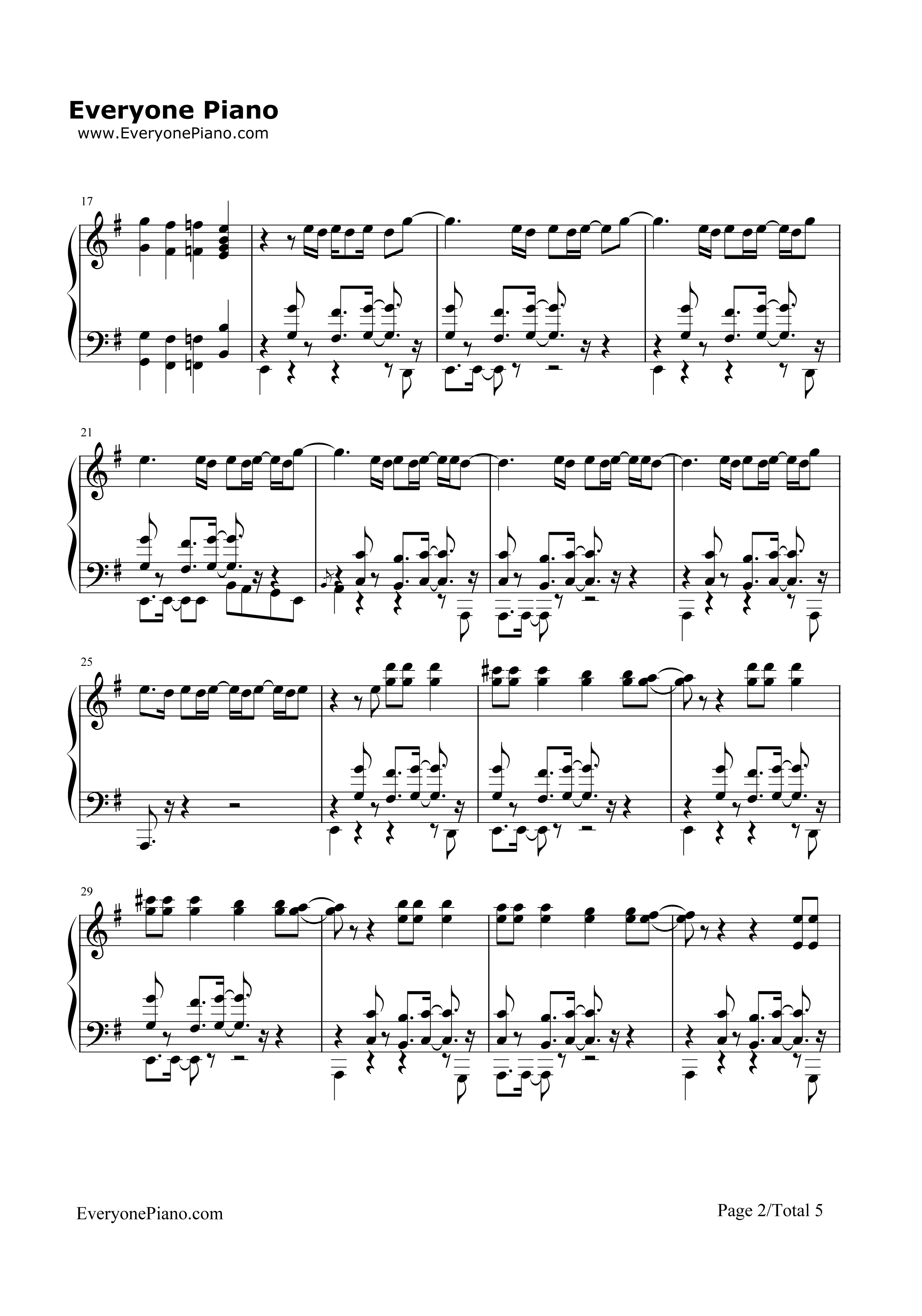 Girls_Talk_Boys钢琴谱_5_Seconds_Of_Summer