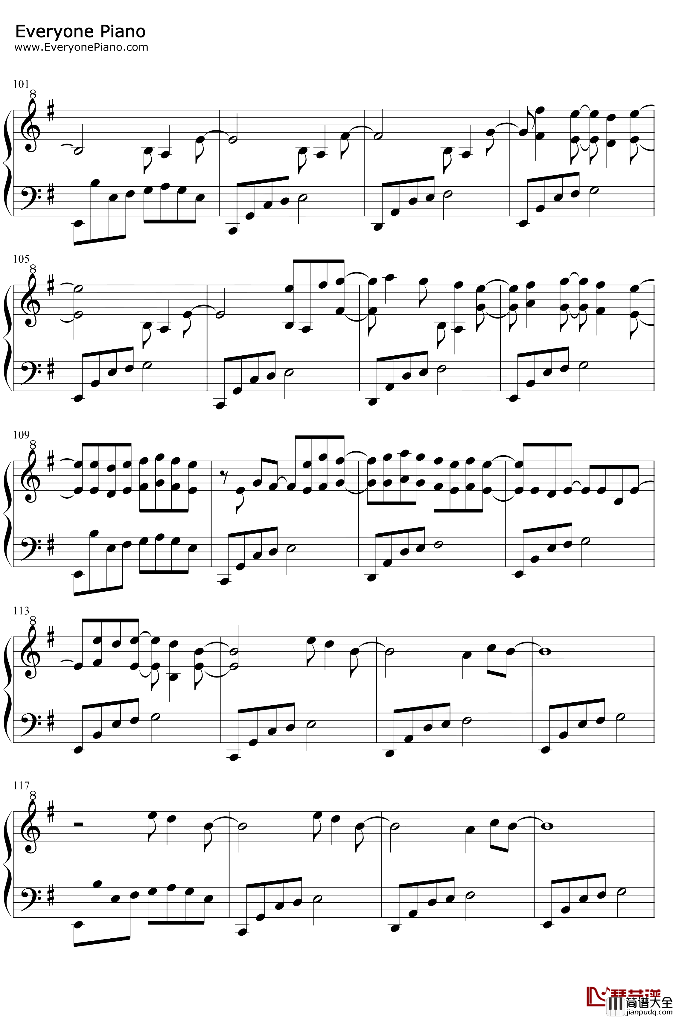 Asphyxia钢琴谱_逆时针向_抖音超火背景音乐
