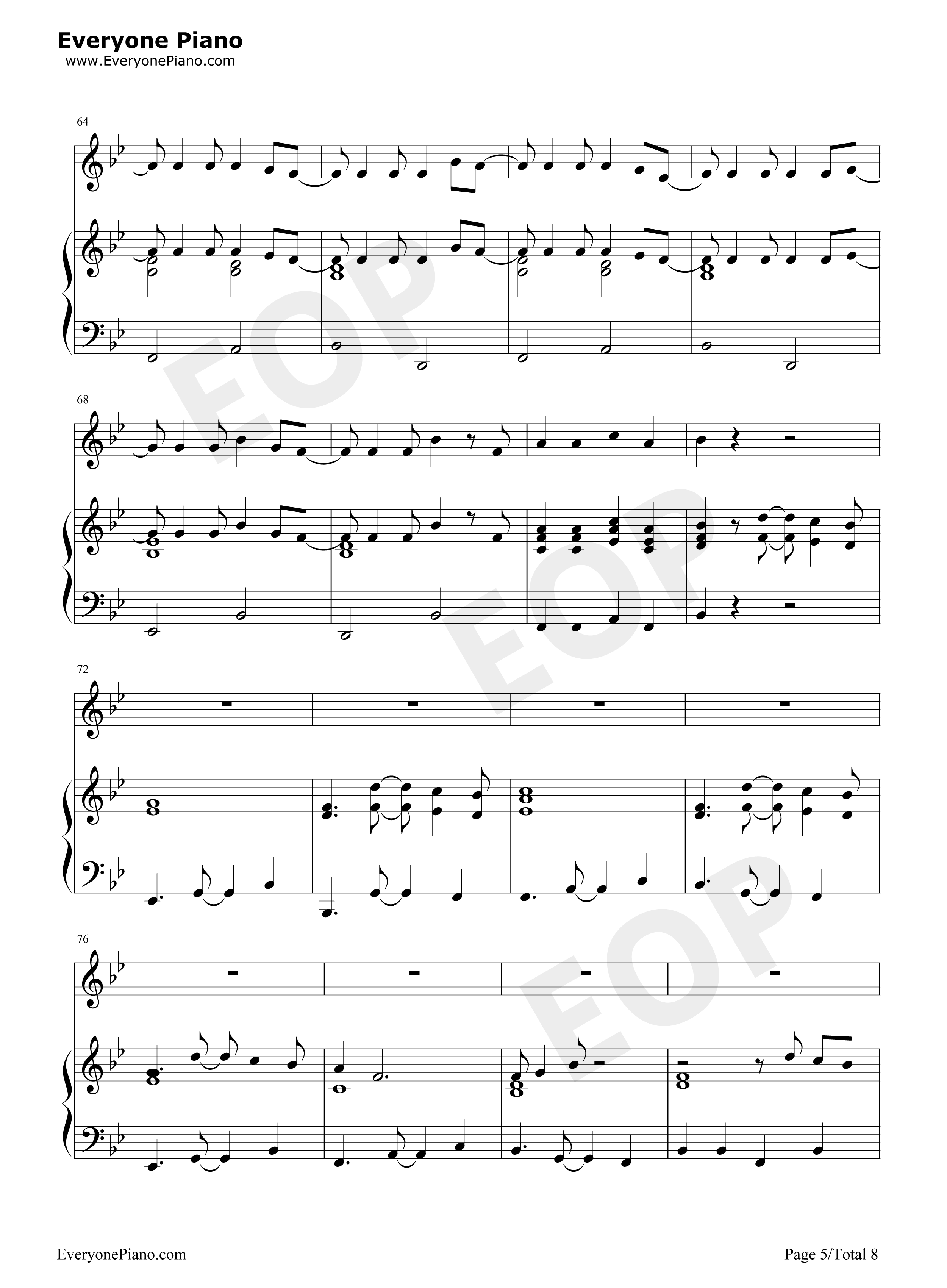 Under_the_Sea钢琴谱_Alan_Menken