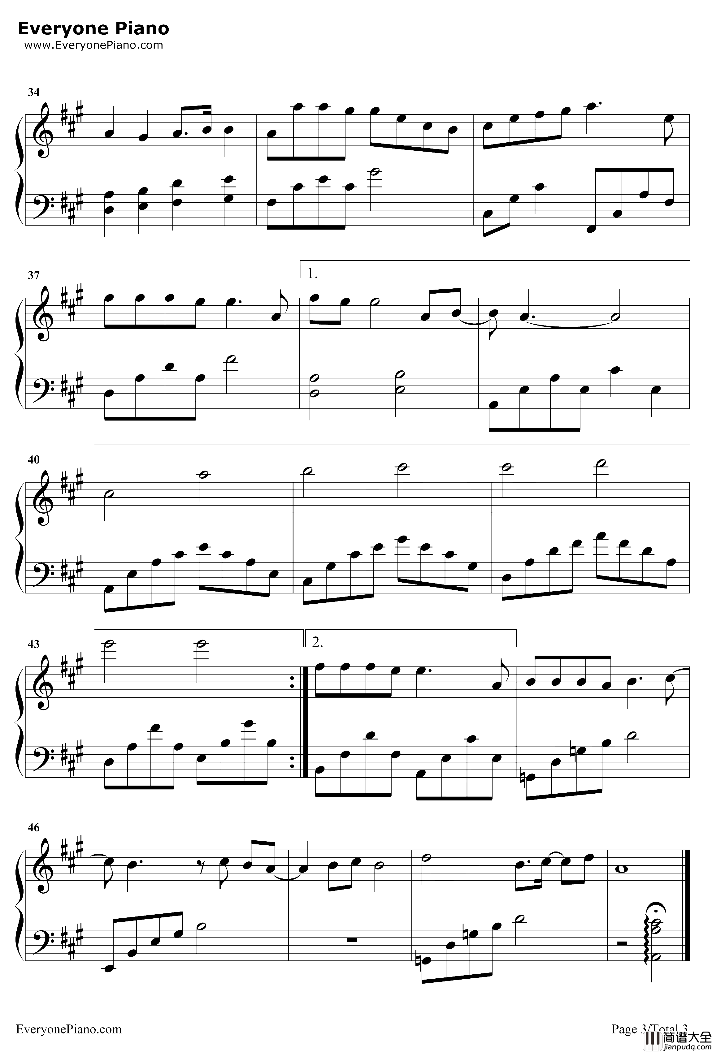 小欢喜钢琴谱_刘瑞琦_小欢喜同名主题曲