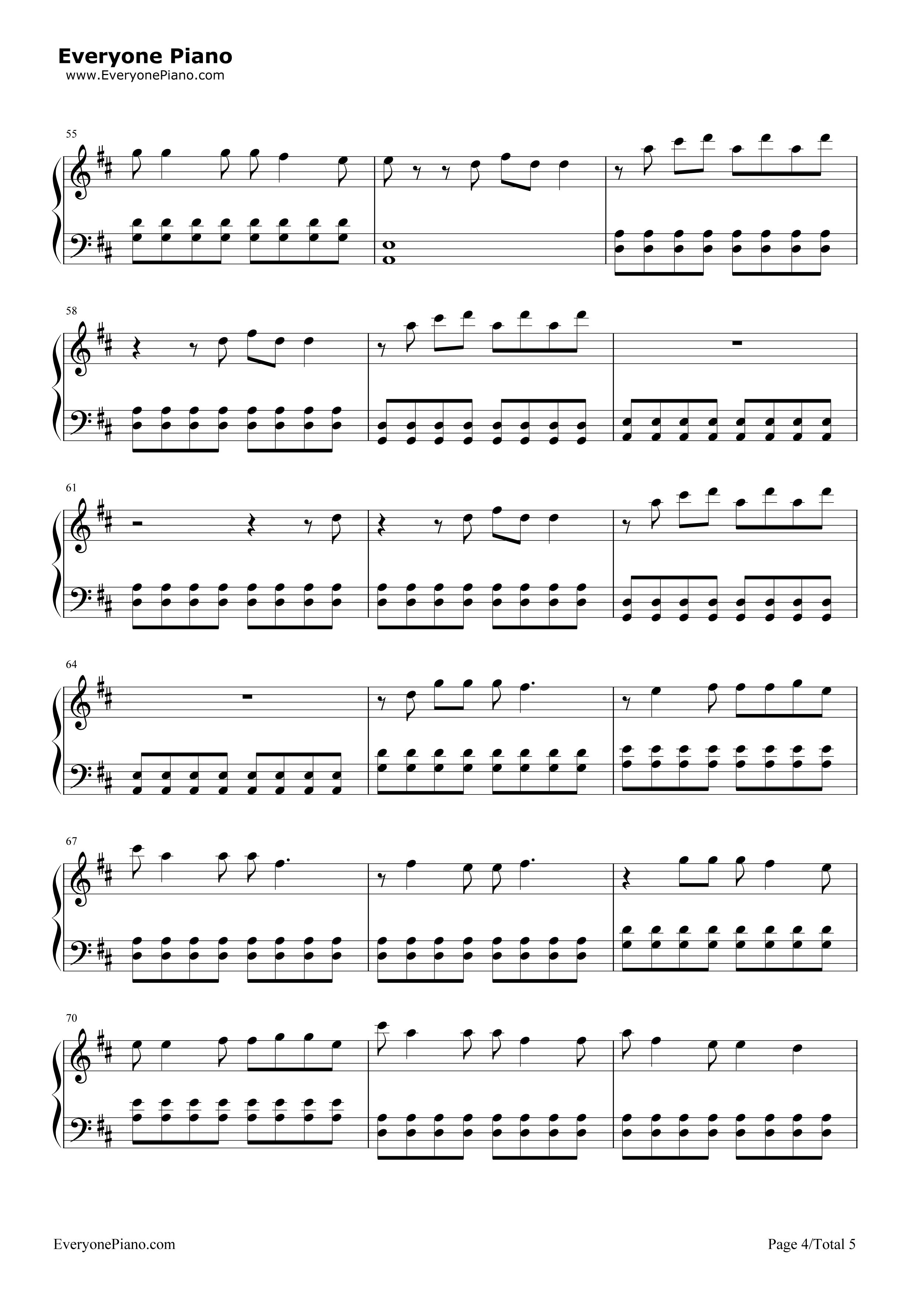 Cool钢琴谱_Gwen_Stefani