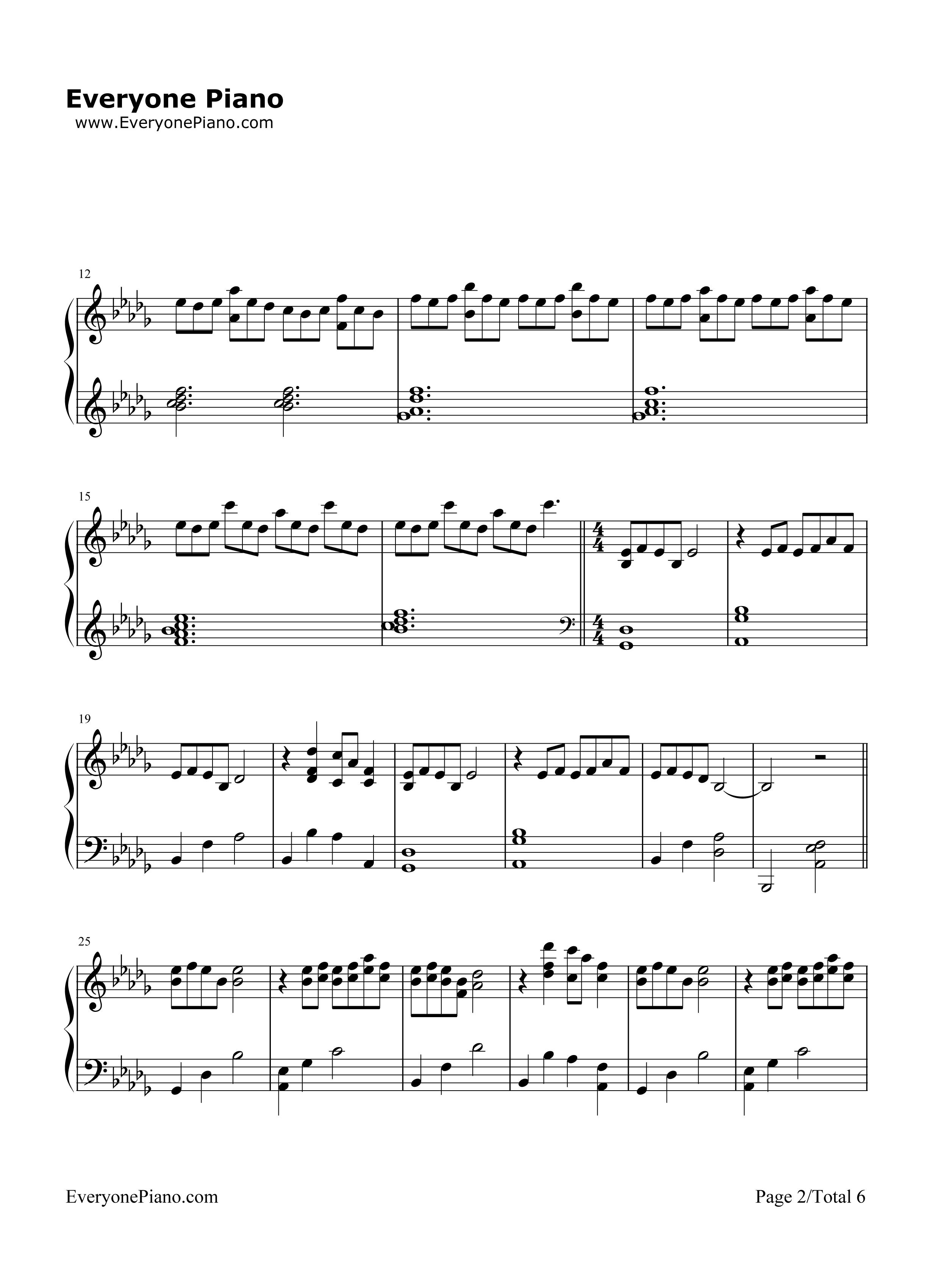 Forbidden_Colours钢琴谱_坂本龙一