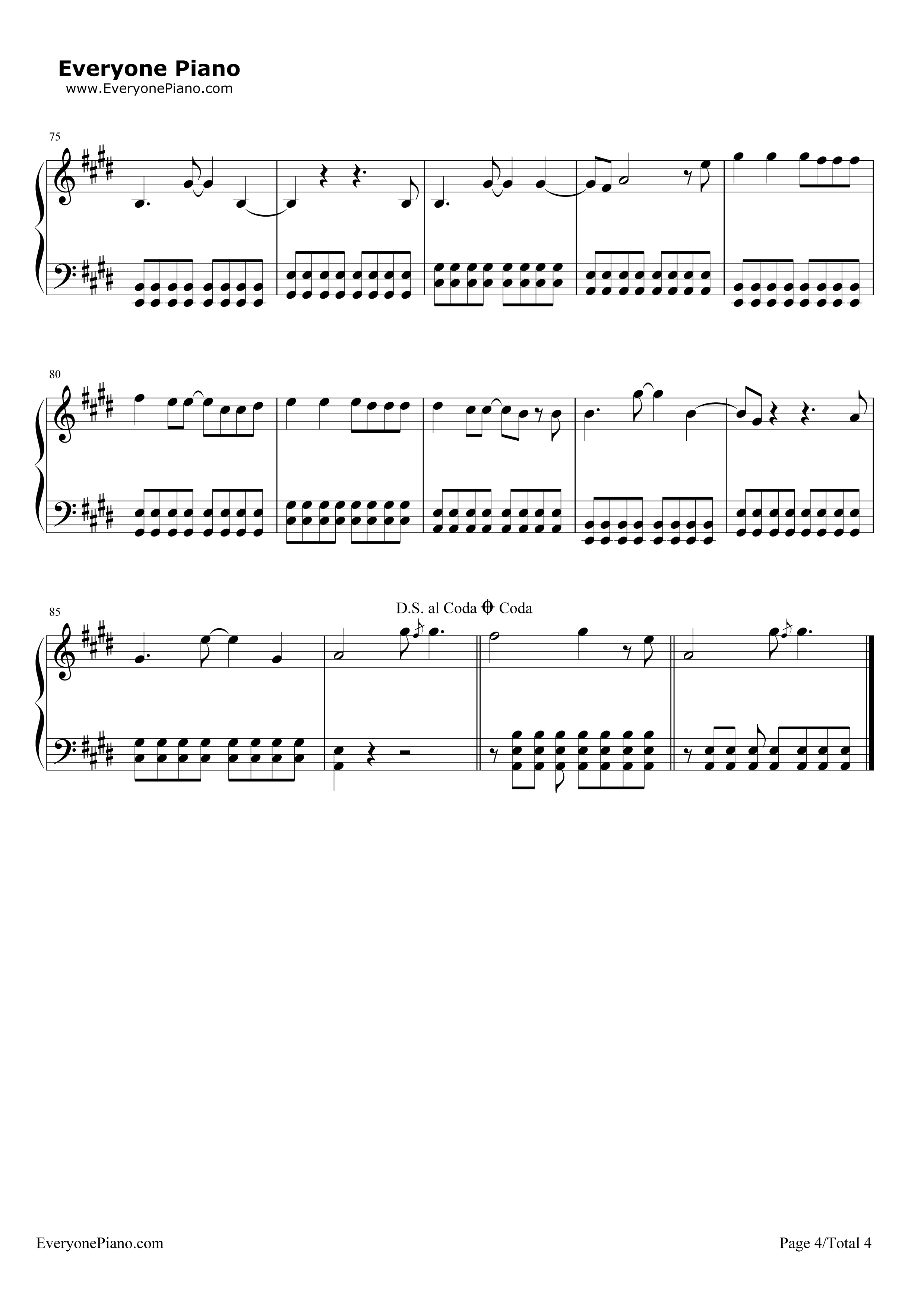 She_Looks_So_Perfect钢琴谱_5_Seconds_of_Summer