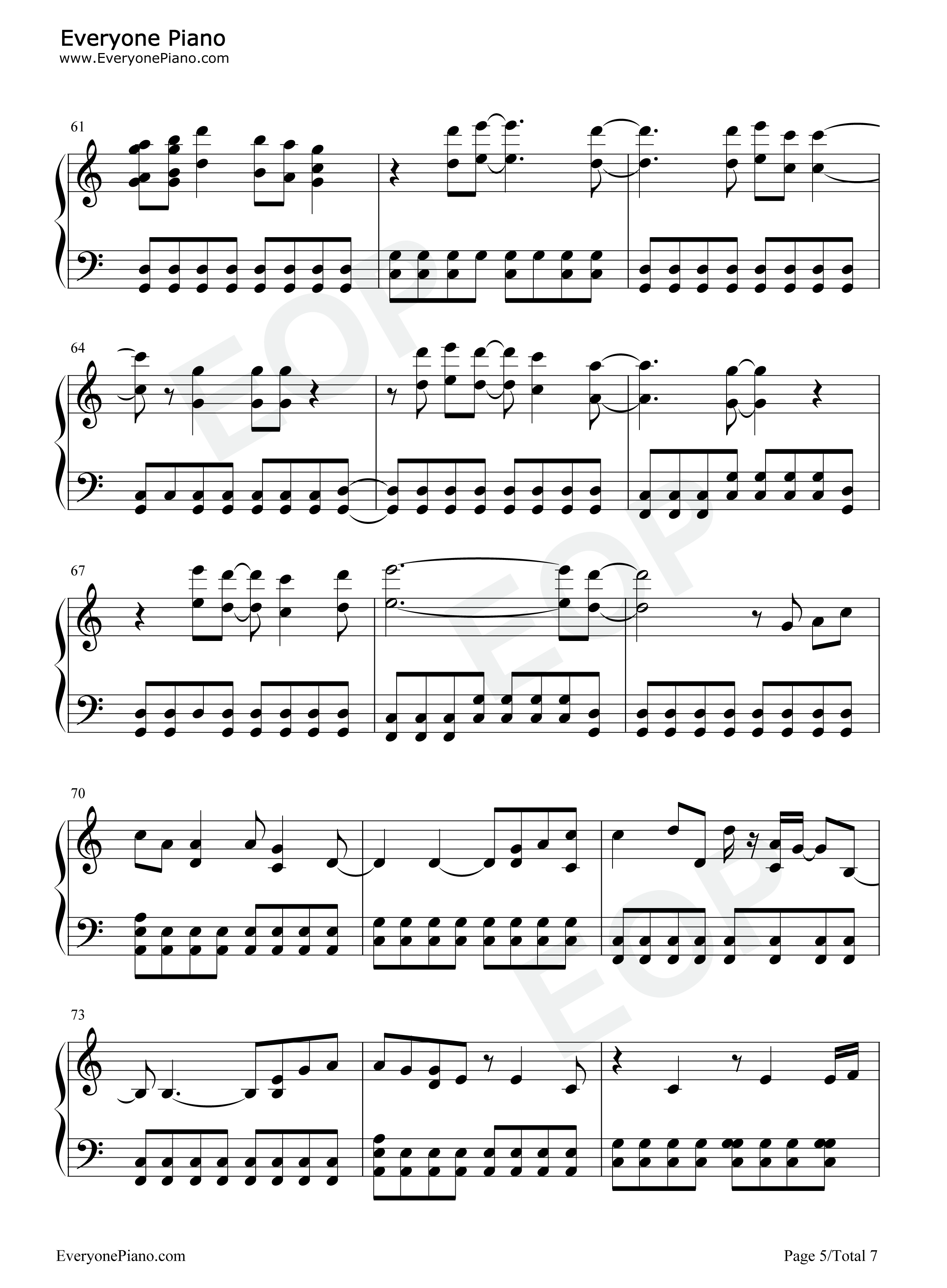 Dust钢琴谱_Eli_Young_Band