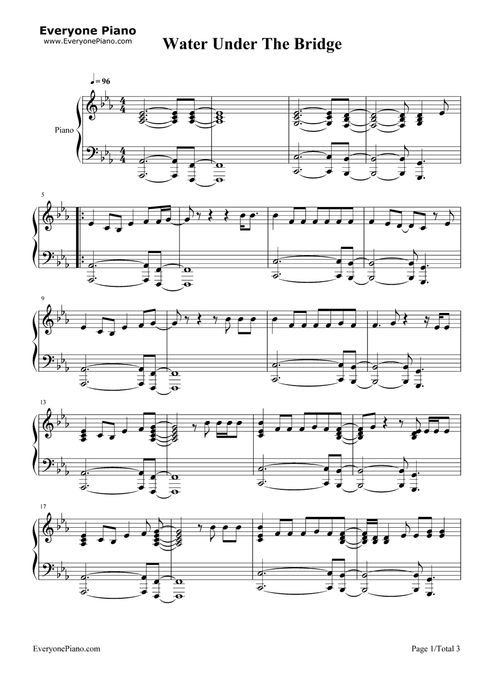 Water_Under_the_Bridge钢琴谱_Adele