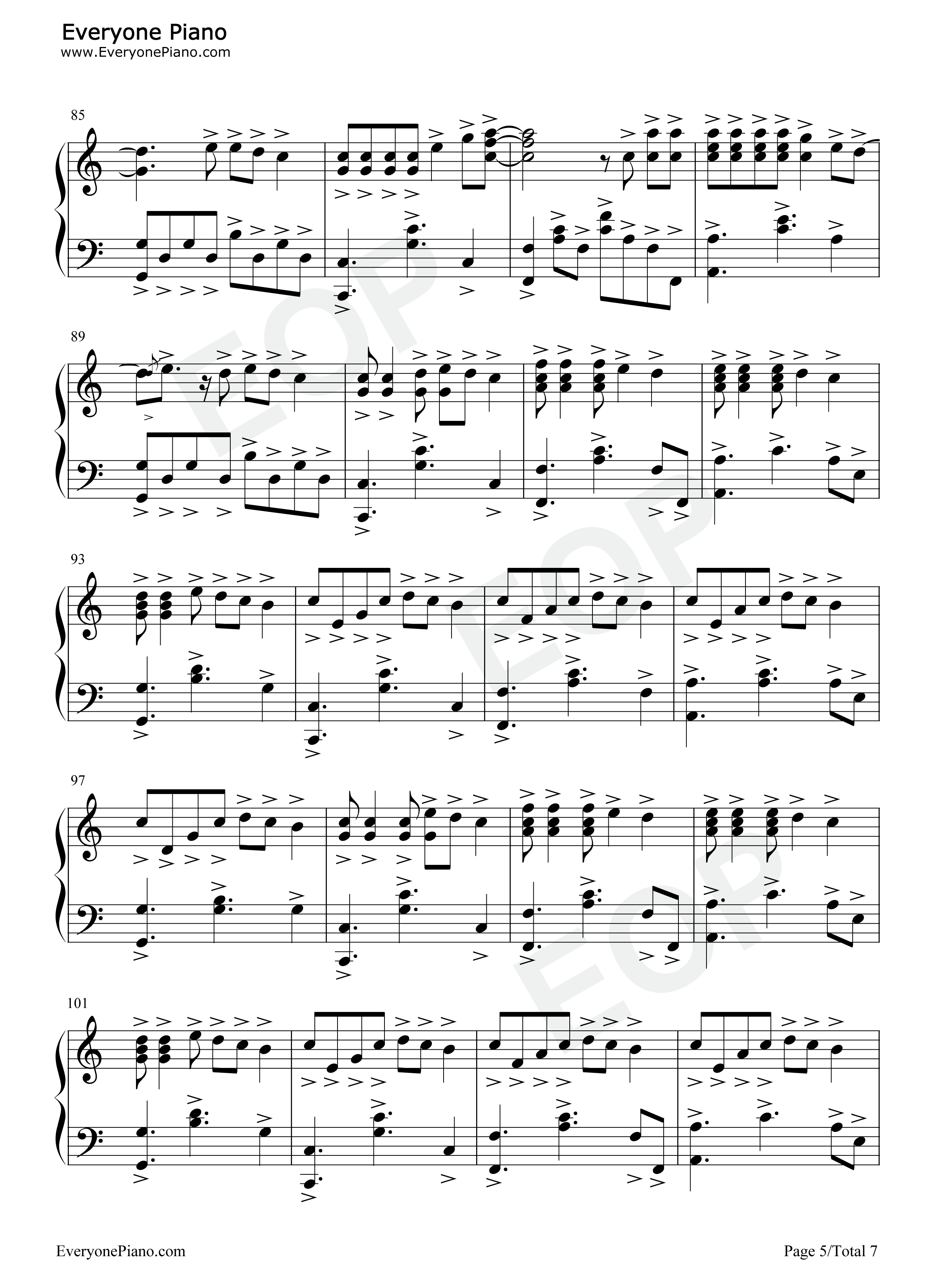 Wavin'_Flag钢琴谱_K'Naan