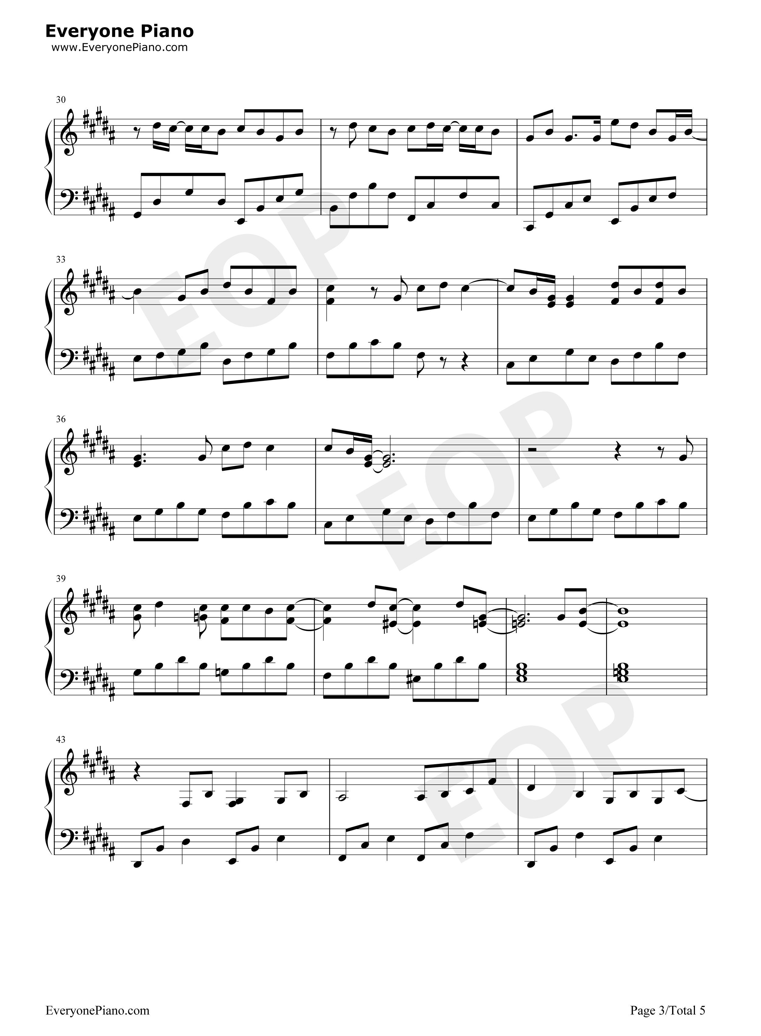 Vanilla_Twilight钢琴谱_Owl_City