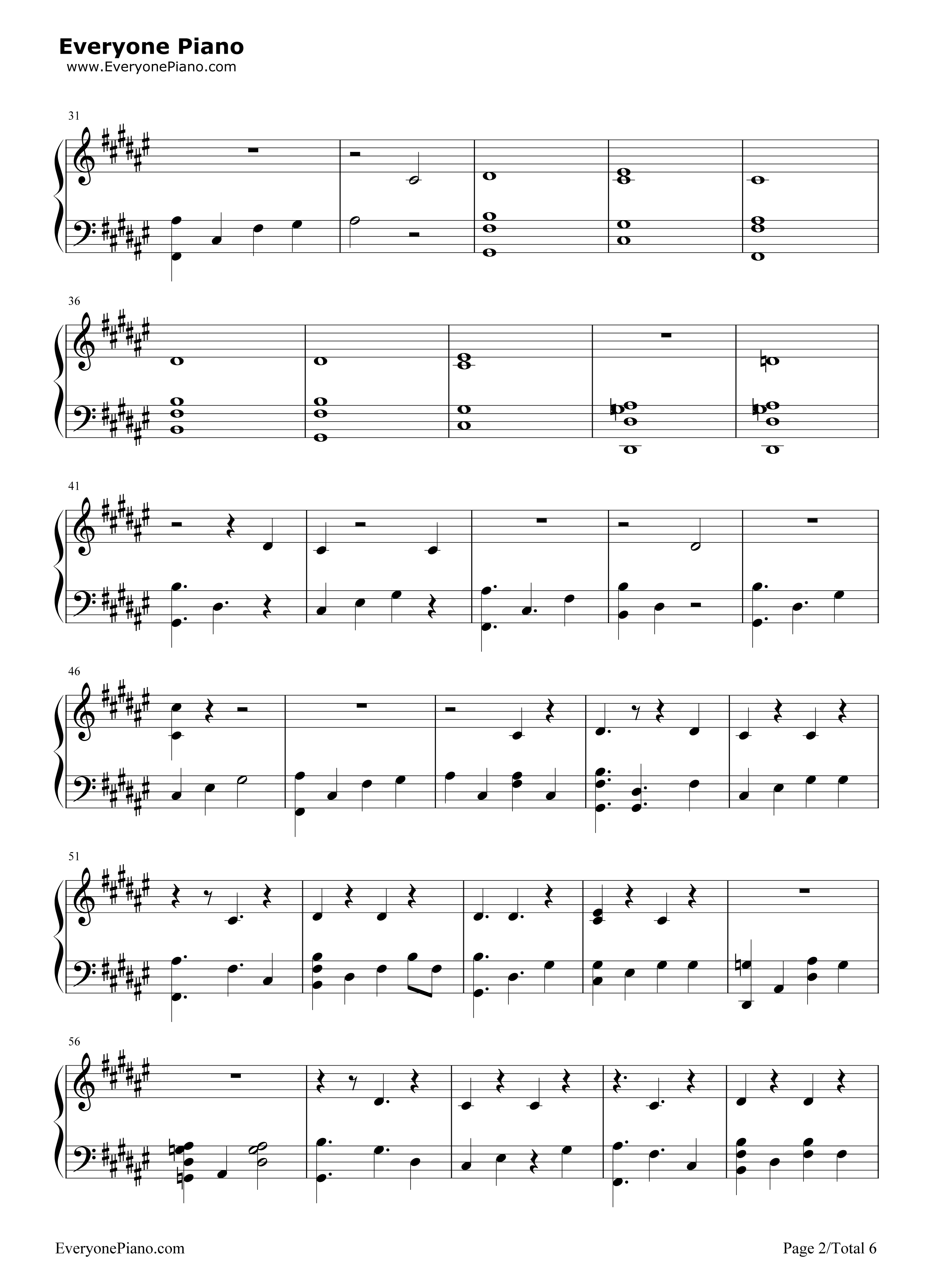 Rain钢琴谱_The_Script
