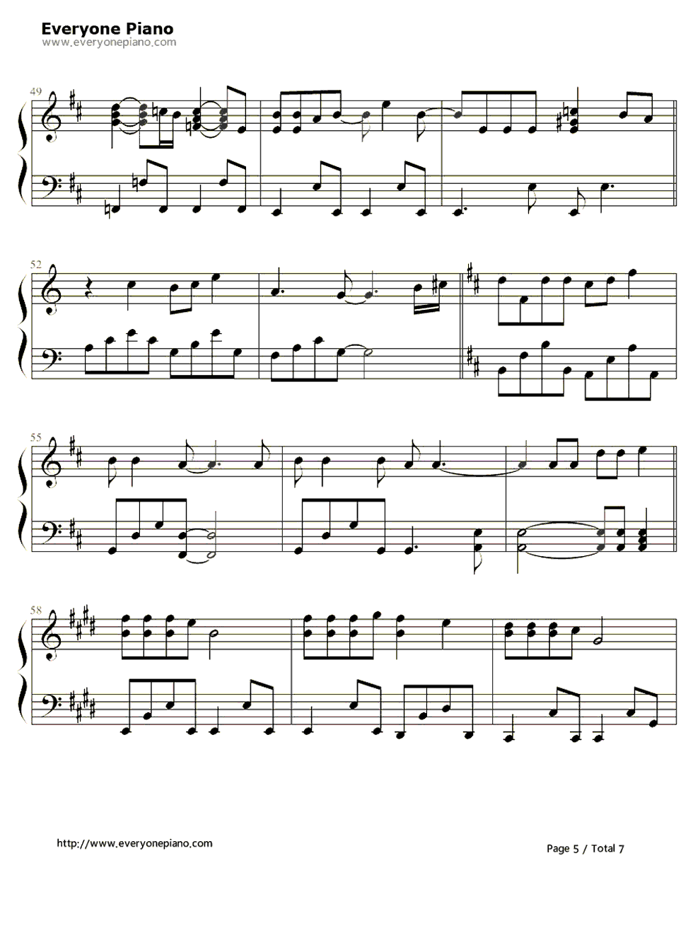 Anyone_Of_Us钢琴谱_葛瑞盖斯（Gareth_Paul_Gates）