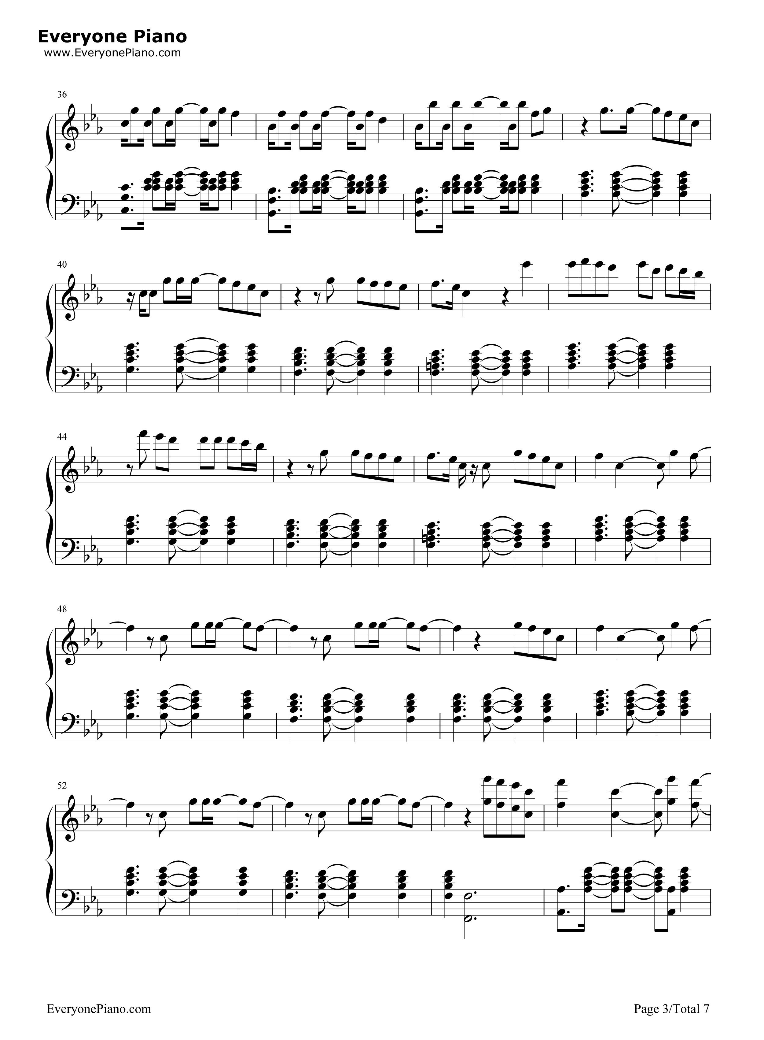 Blame钢琴谱_Calvin_Harris_ft._John_Newman