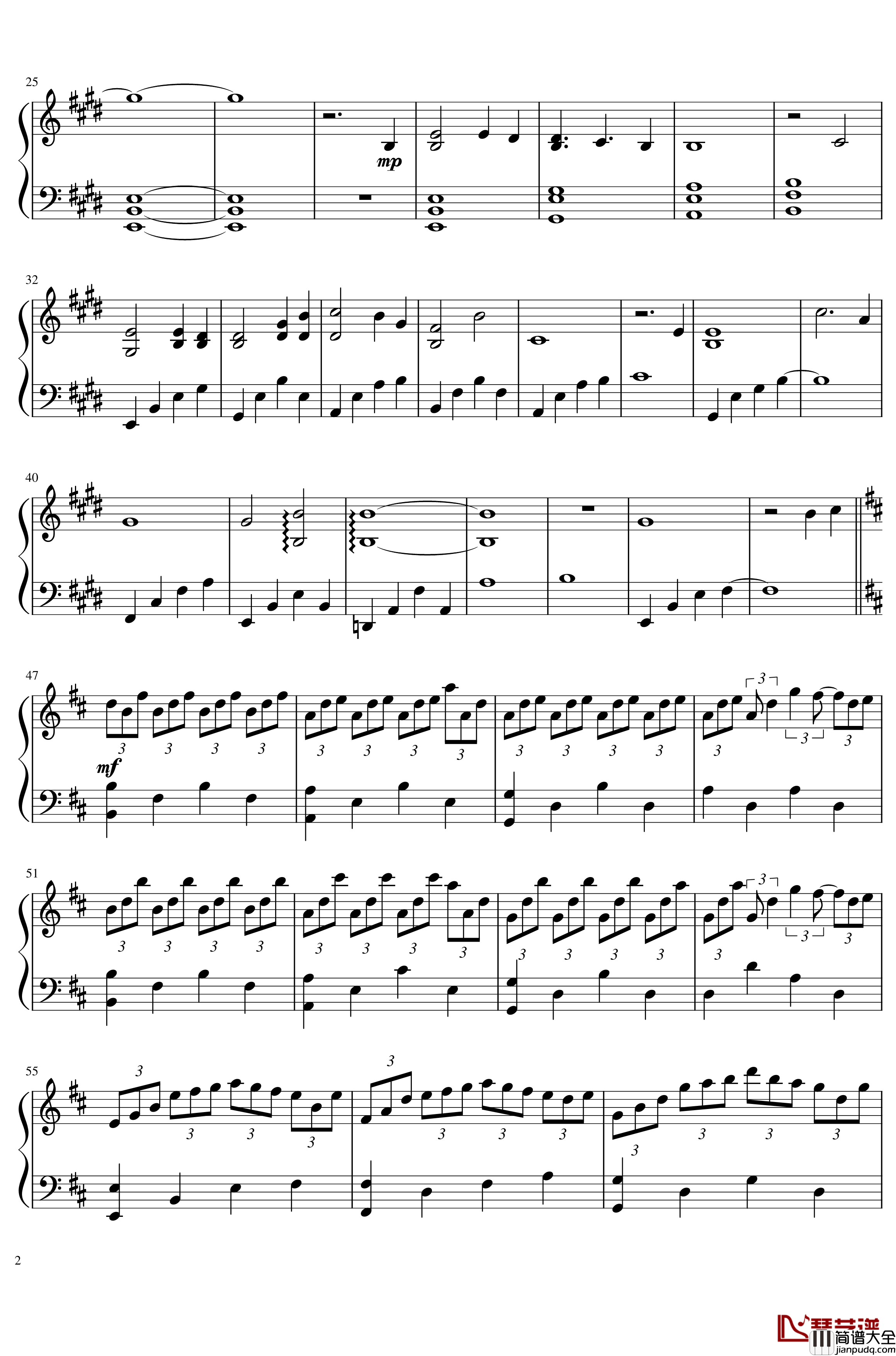 Impromptu钢琴谱_Miro