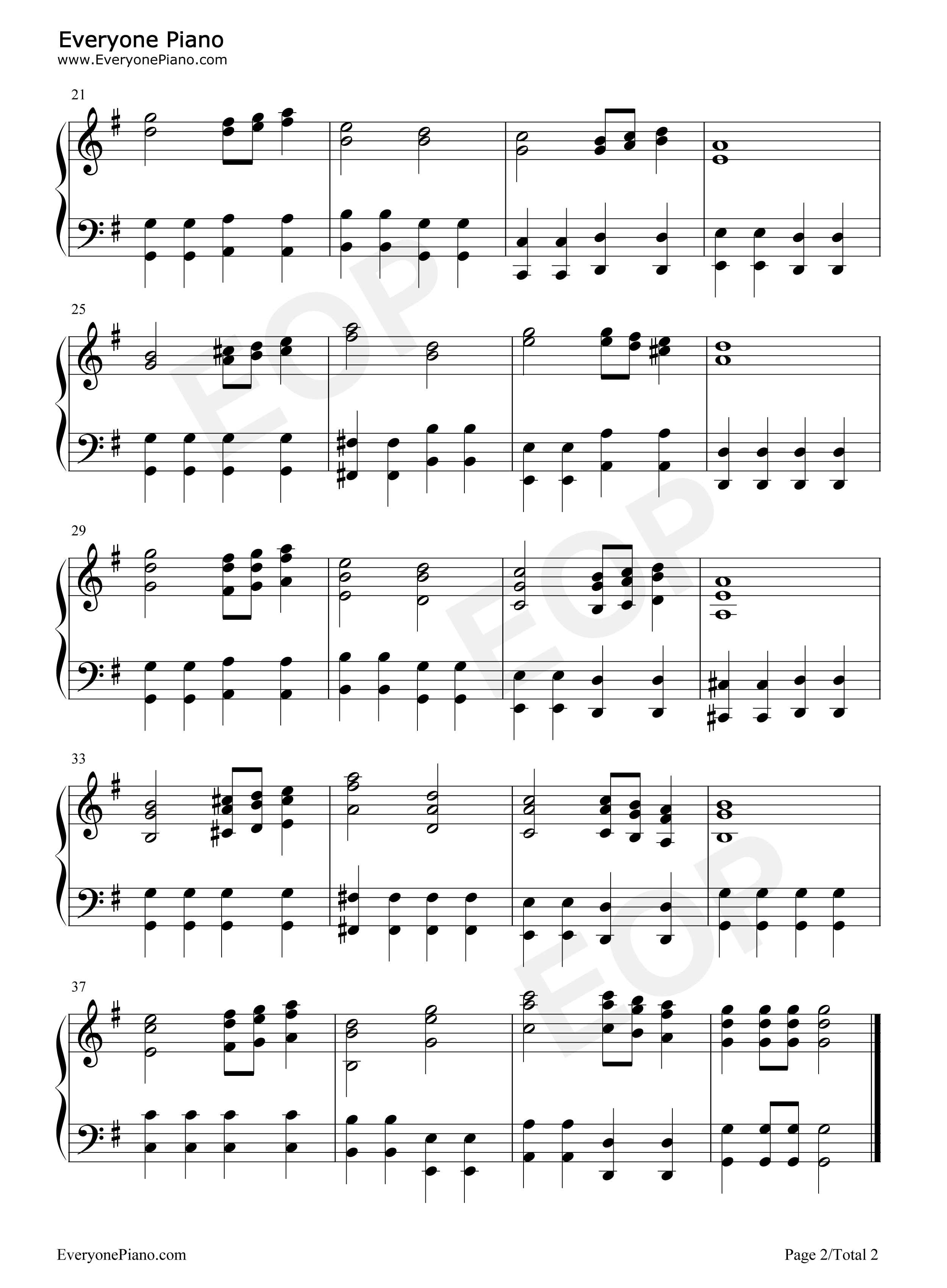 威风堂堂进行曲C大调第五进行曲钢琴谱_Edward_Elgar_爱德华•埃尔加