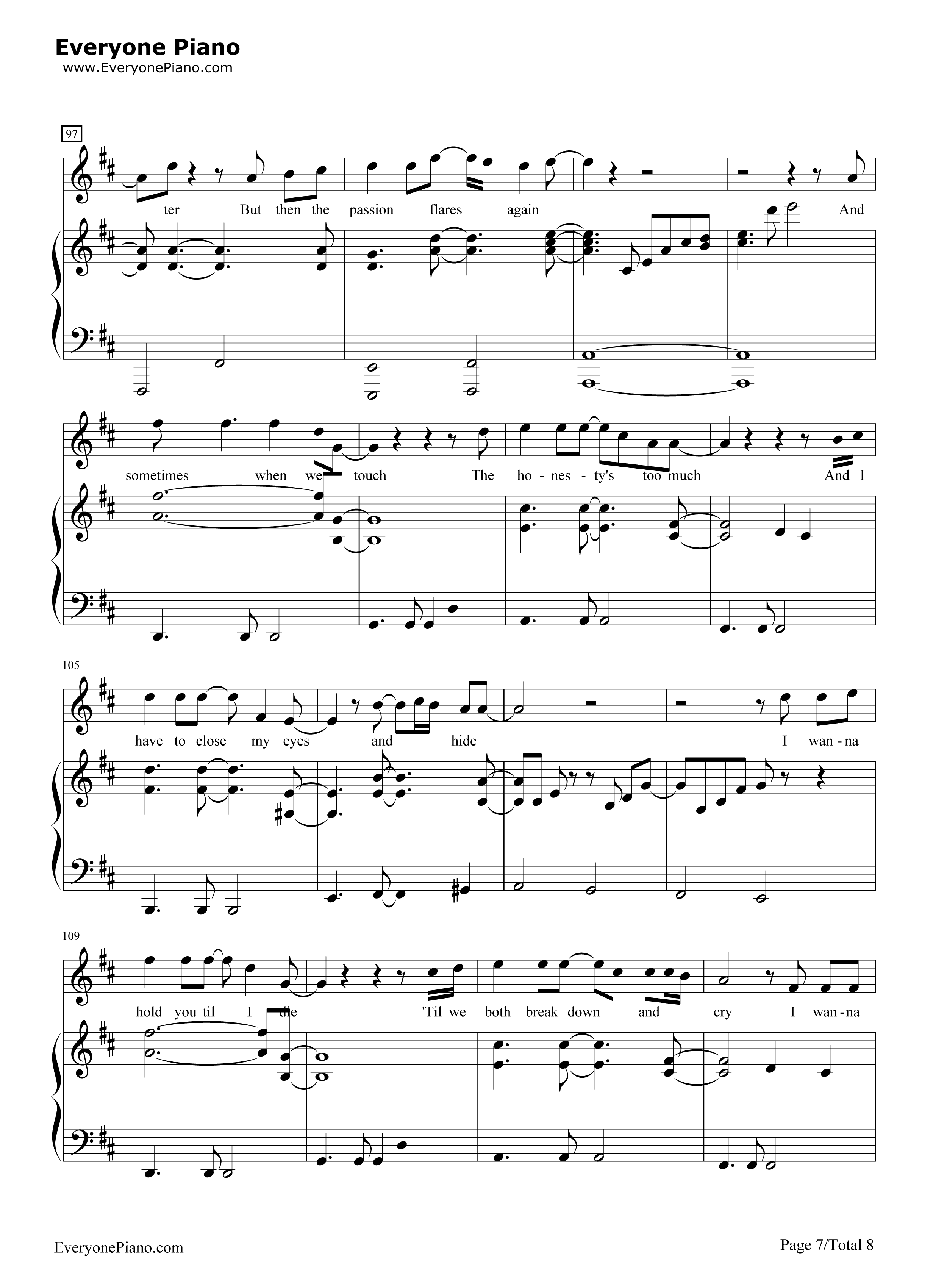 Sometimes_When_We_Touch钢琴谱_Dan_Hill