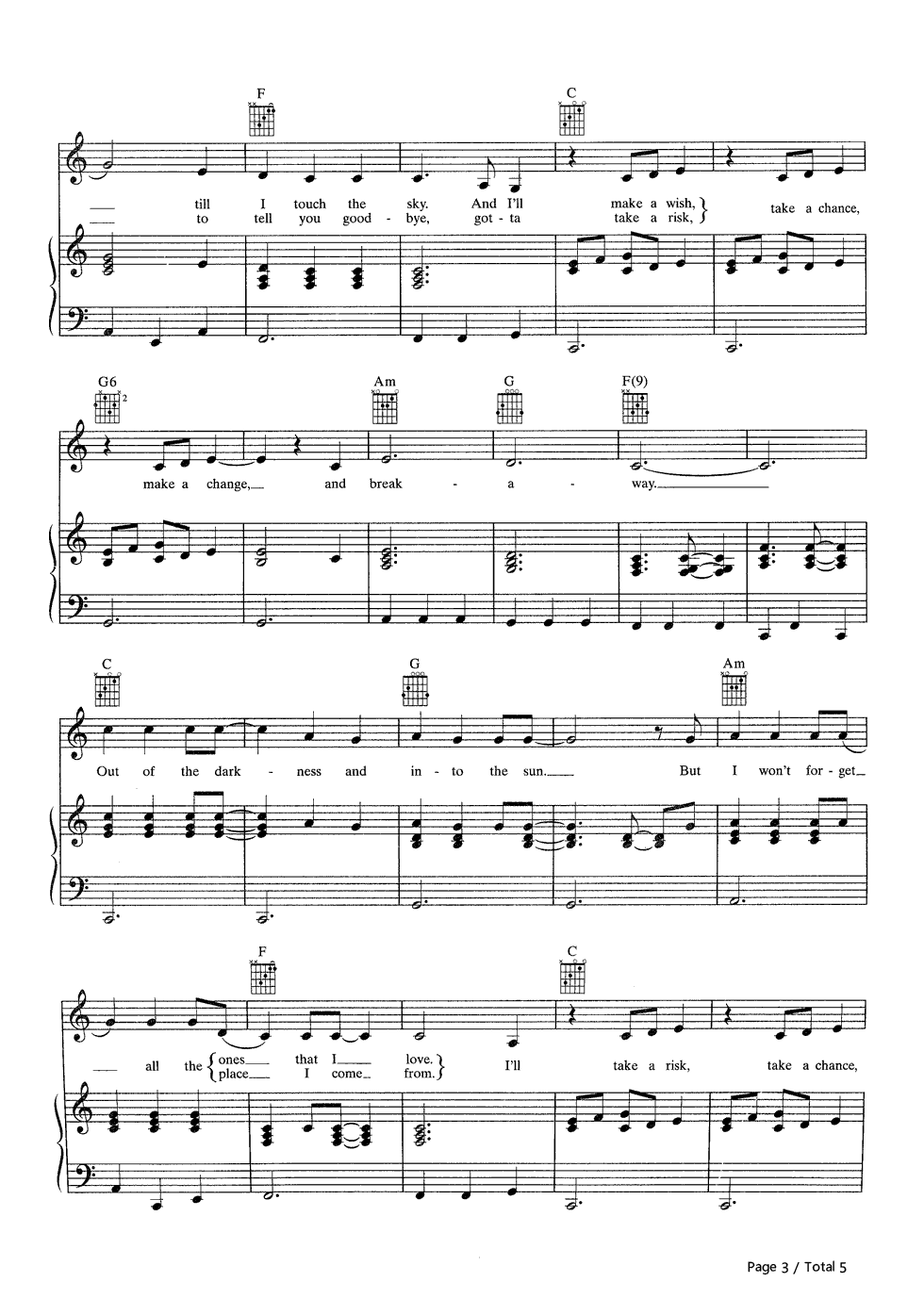 Breakaway钢琴谱_Kelly_Clarkson