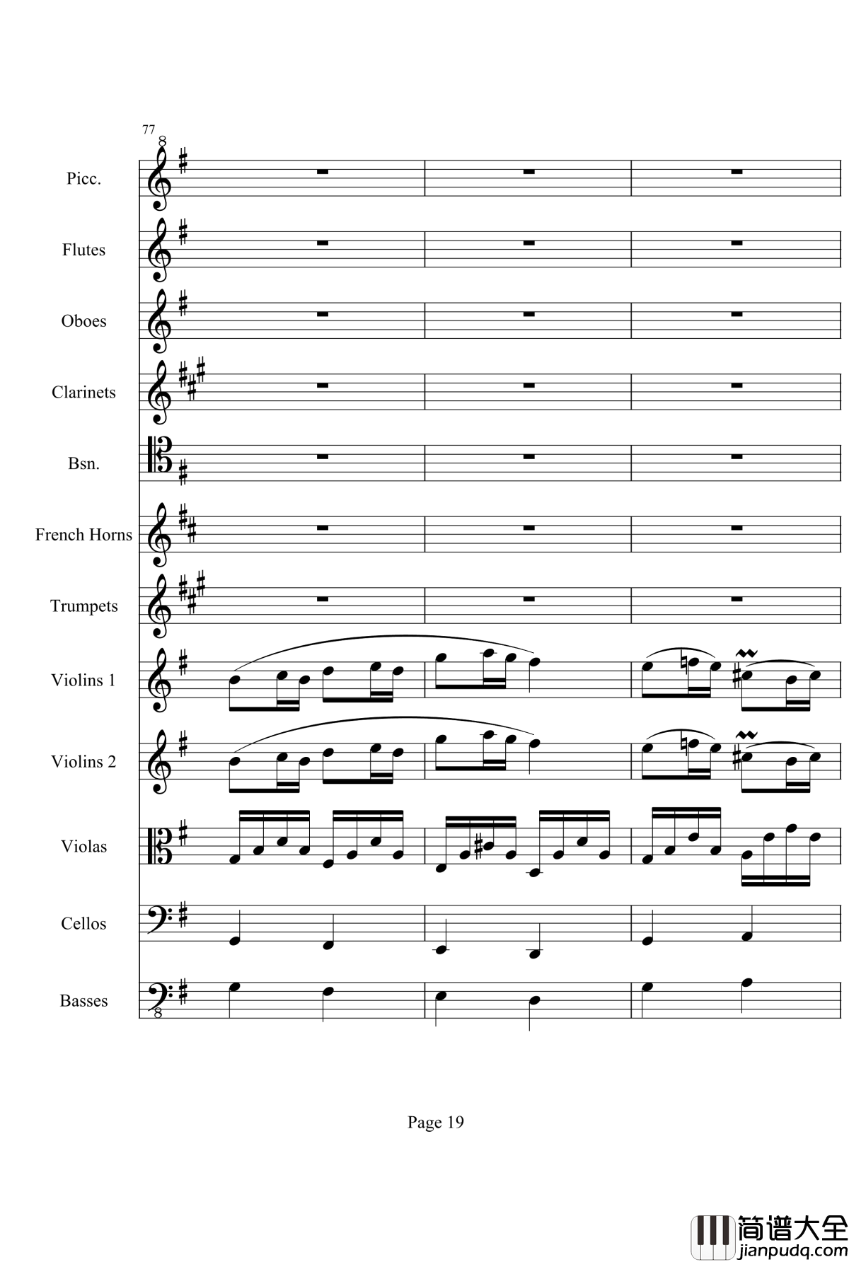 奏鸣曲之交响钢琴谱_第25首_Ⅲ_贝多芬_beethoven