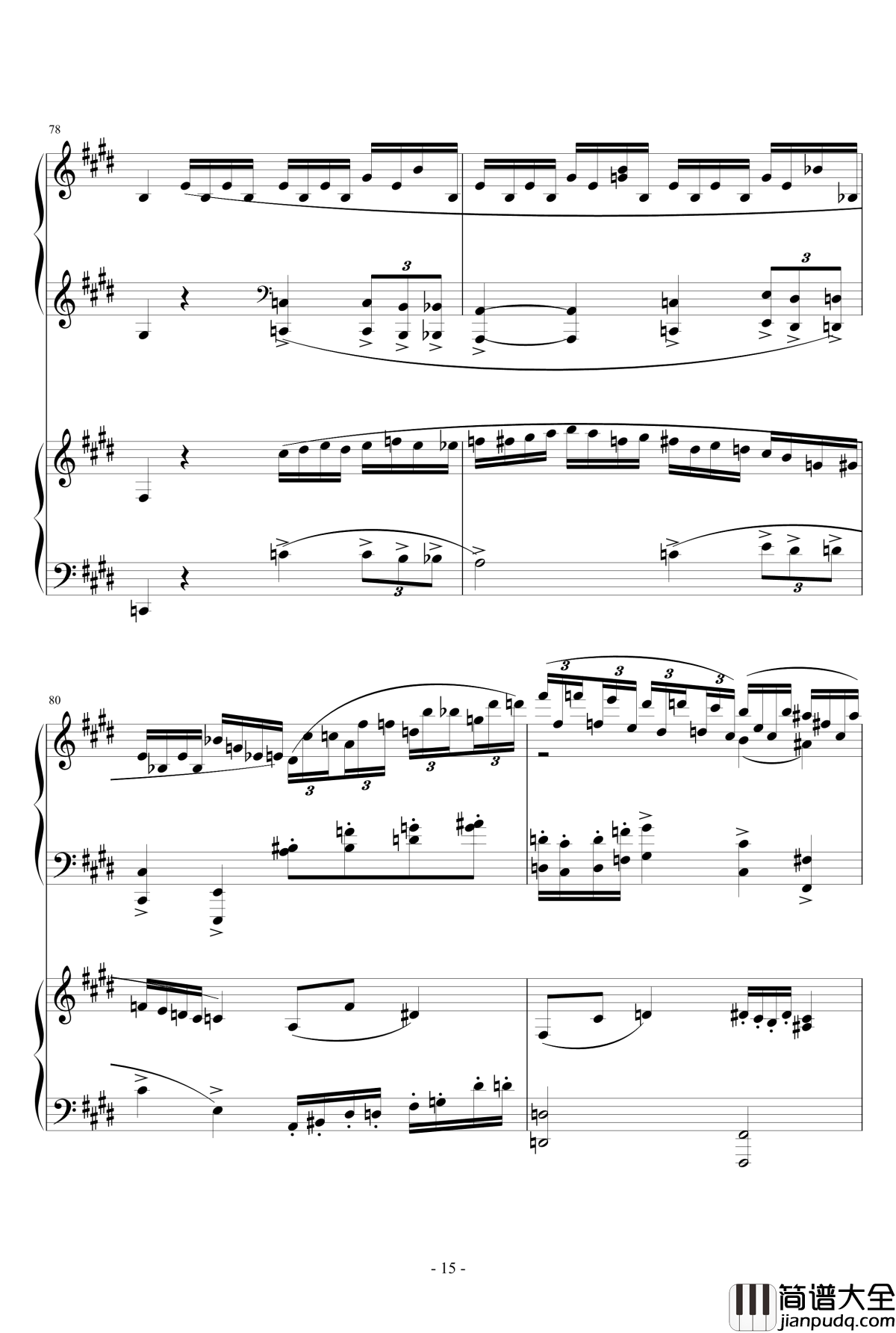 小温狂想曲2.9钢琴谱_完整版_一个球