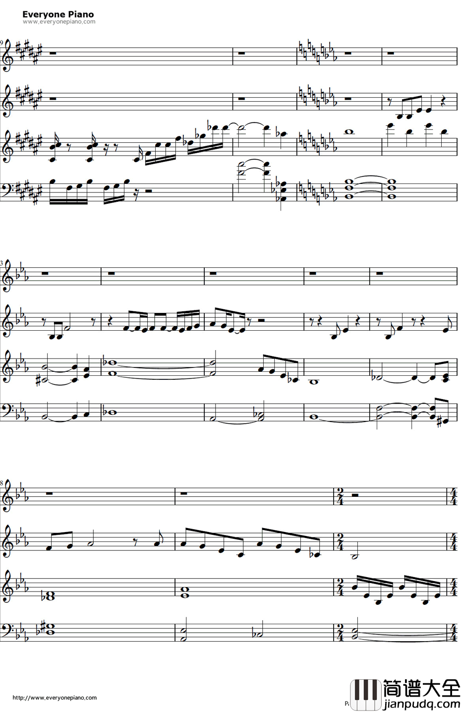For_the_First_Time_in_Forever钢琴谱_KristenBel_IdinaMenzel