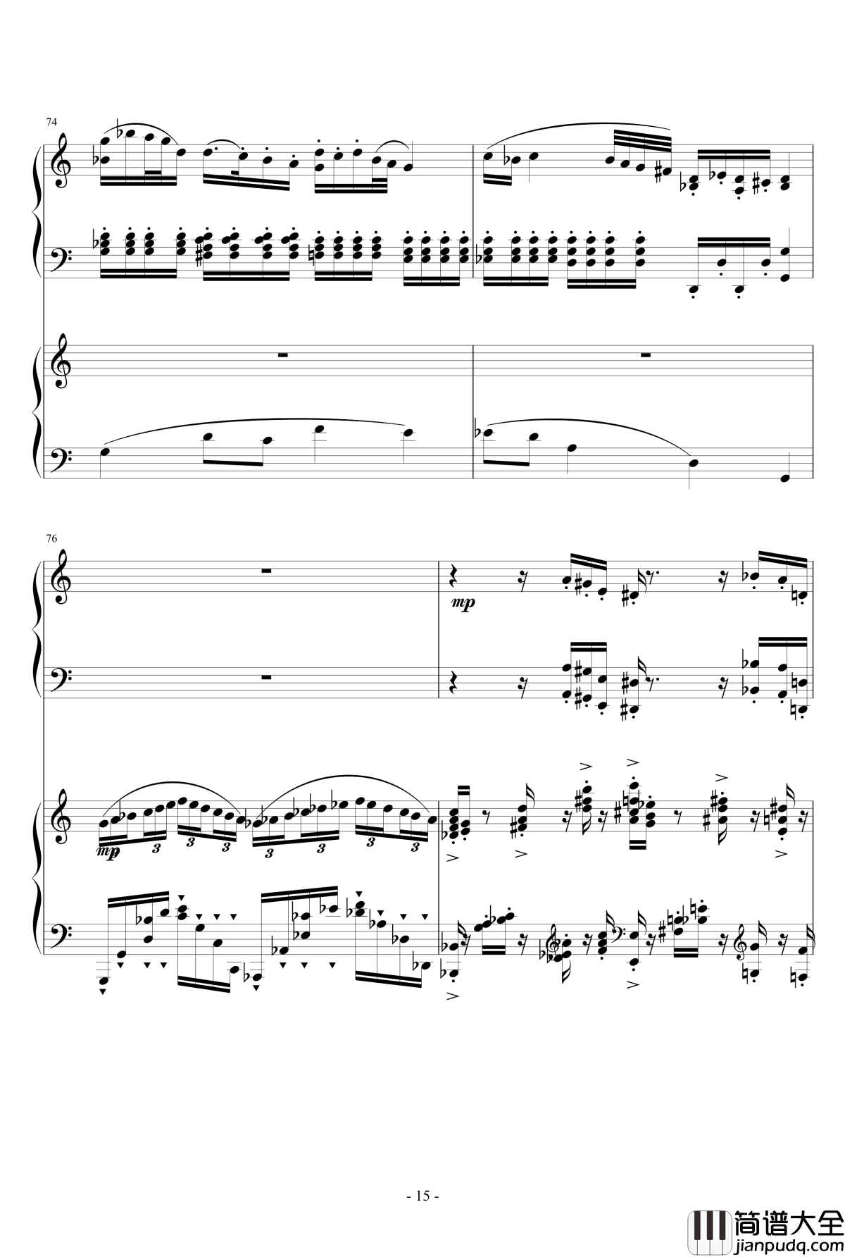 小温狂想曲2.12钢琴谱_旅游协奏曲_一个球