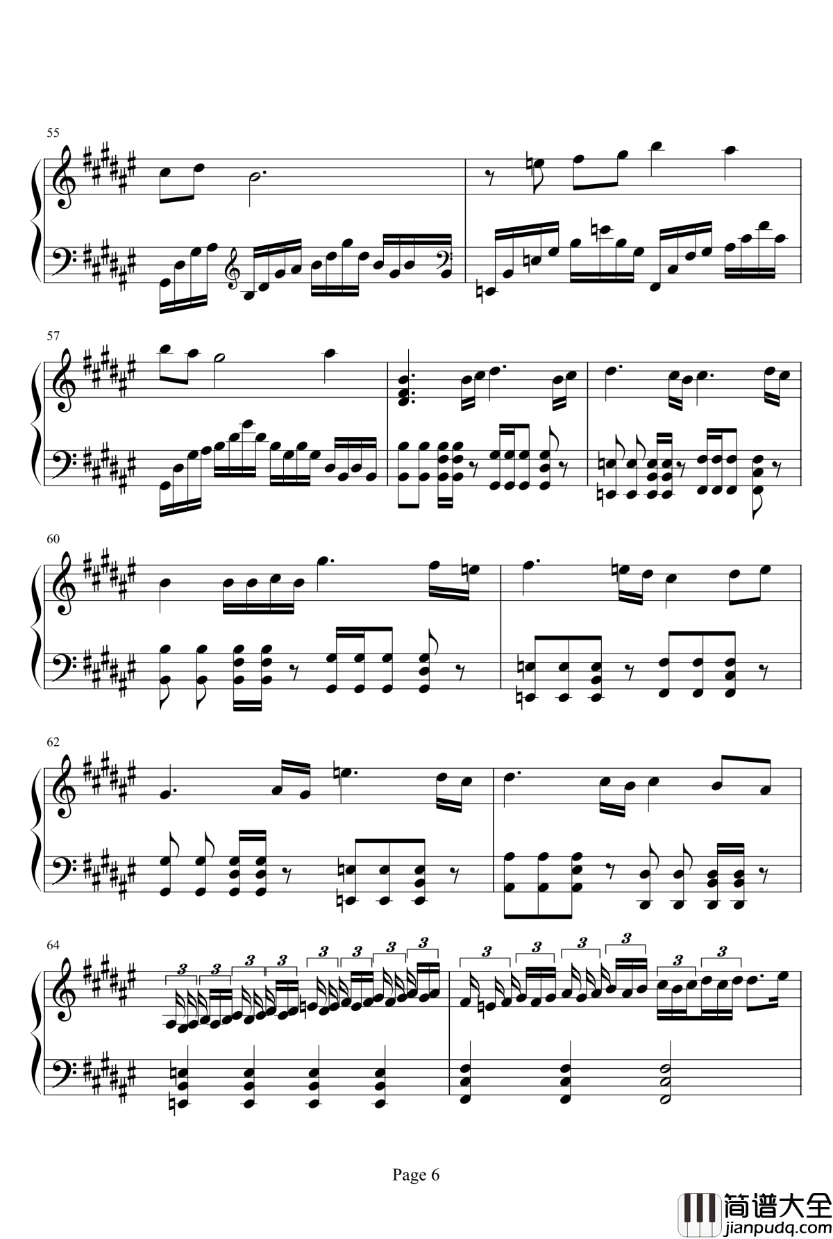 亡灵序曲钢琴谱_完整版_亡灵序曲