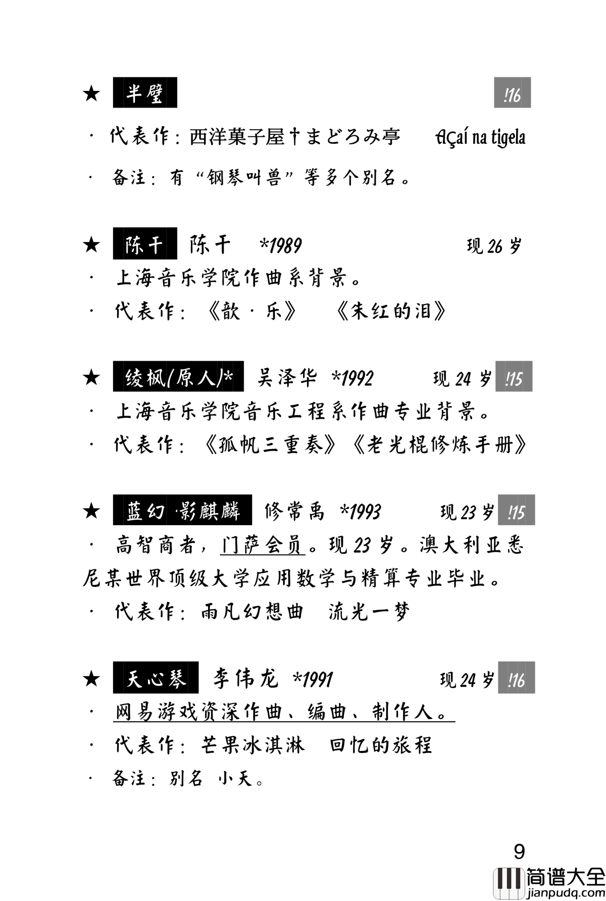 虫钢原创区简史钢琴谱_best_wishes1