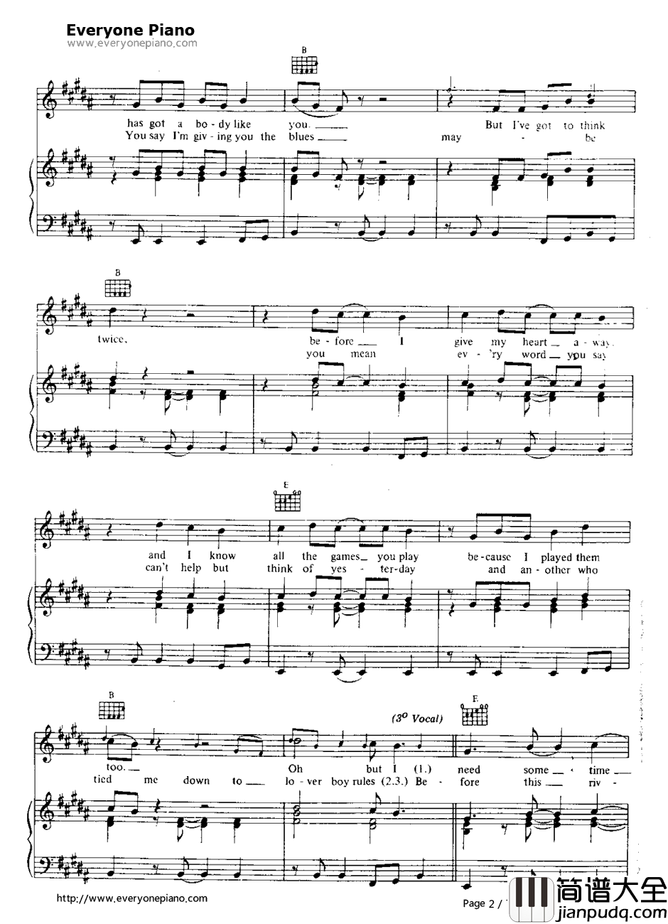 Faith钢琴谱_GeorgeMichael乔治·迈克尔