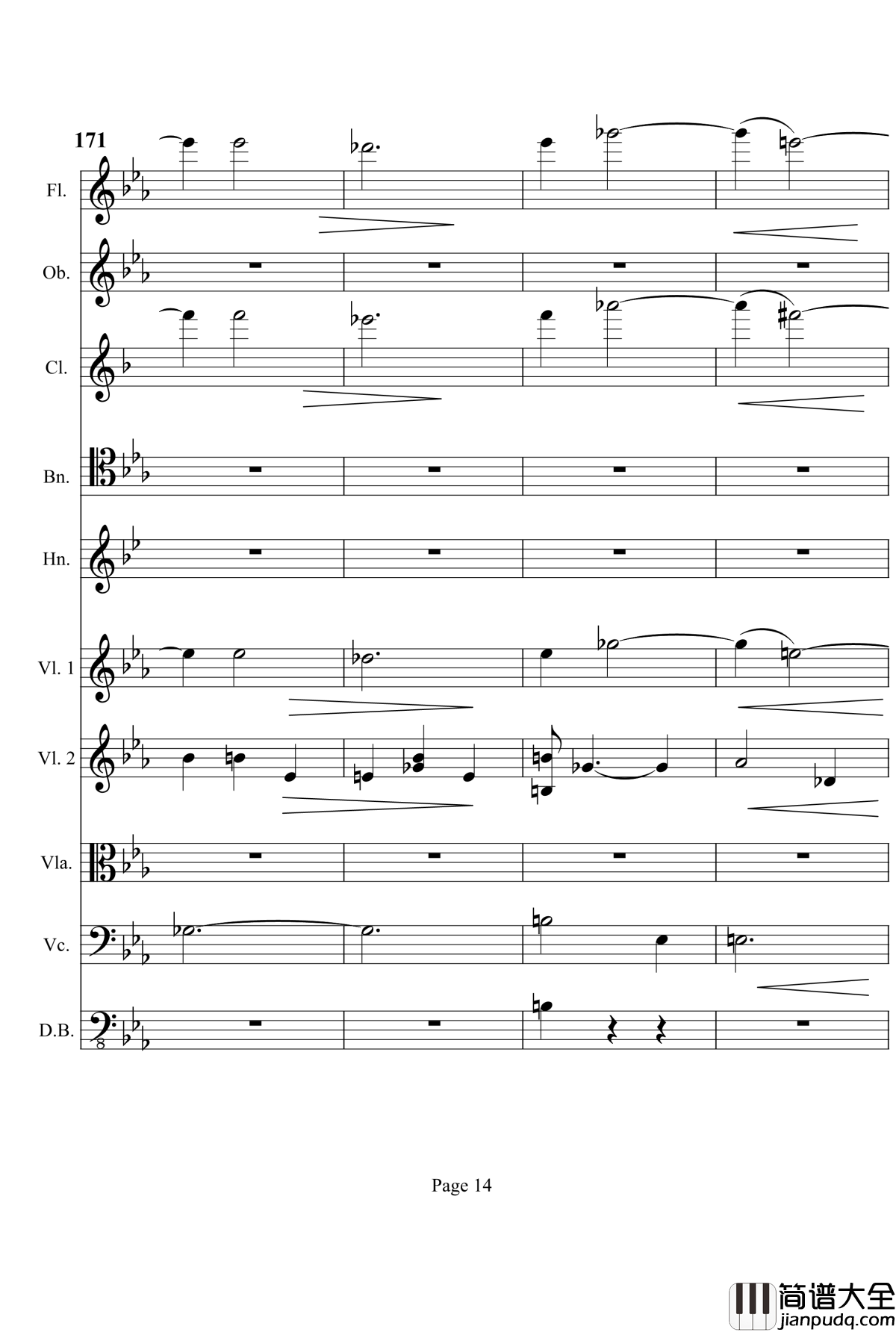 奏鸣曲之交响钢琴谱_第4首_Ⅲ_贝多芬_beethoven