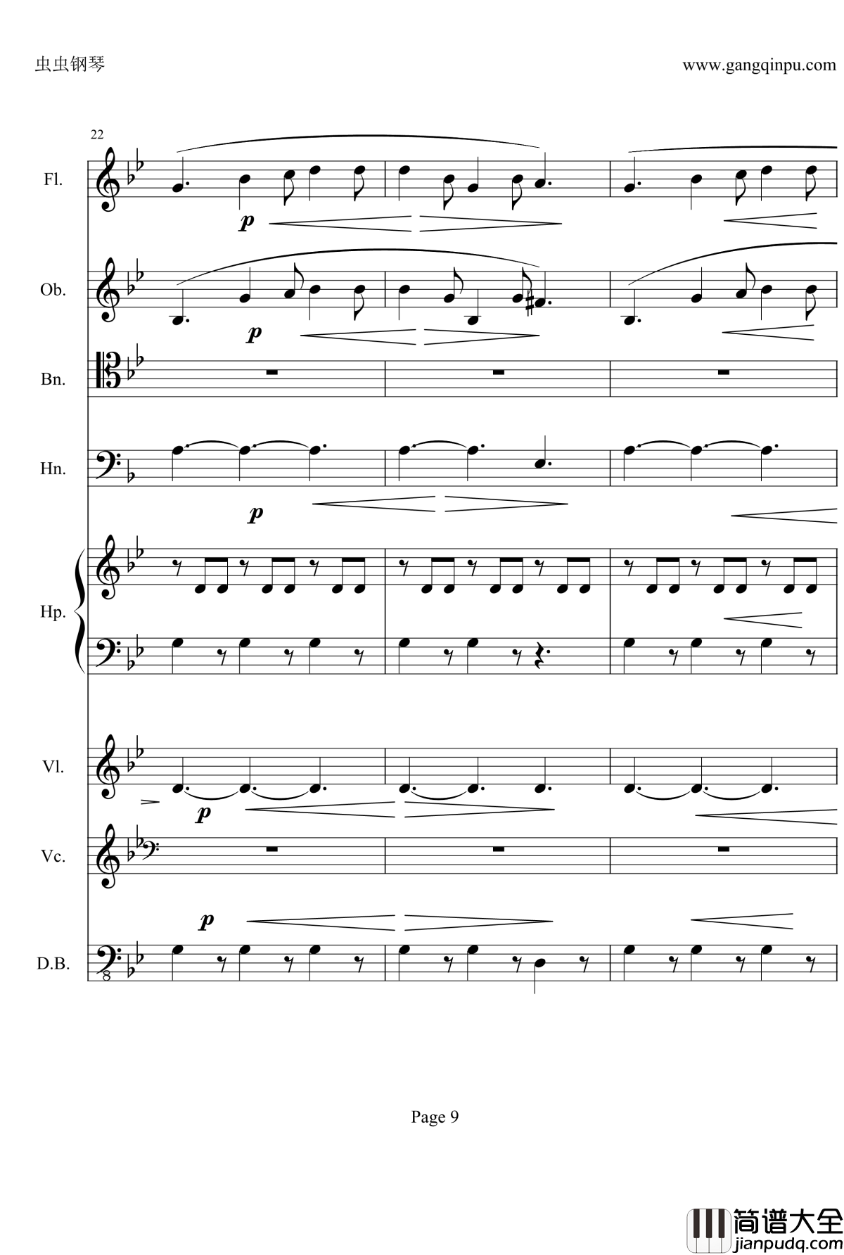 奏鸣曲之交响钢琴谱_第25首_Ⅱ_贝多芬_beethoven