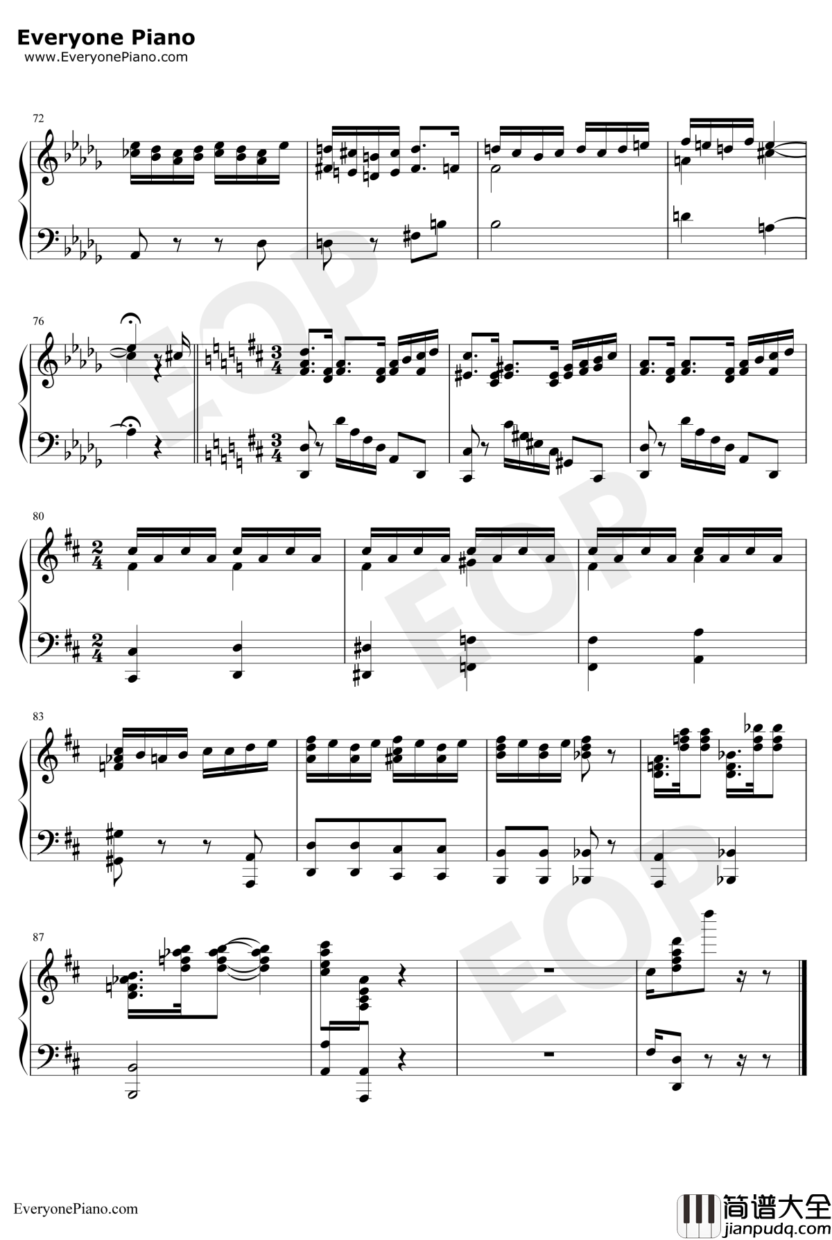 What's_This钢琴谱_DannyElfman_圣诞夜惊魂OST