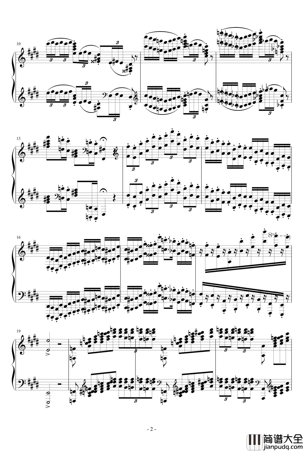 小温狂想曲_2.1钢琴谱_一个球