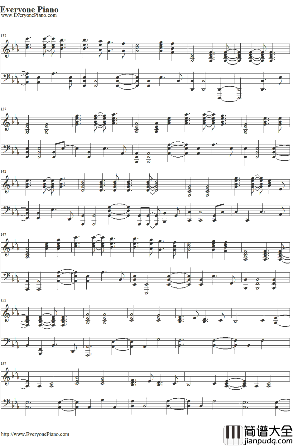 Fix_You钢琴谱_Coldplay