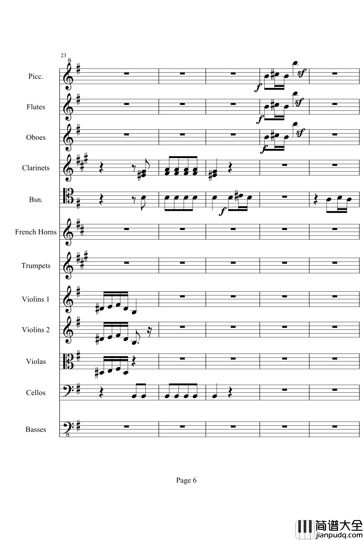 奏鸣曲之交响钢琴谱_第25首_Ⅲ_贝多芬_beethoven