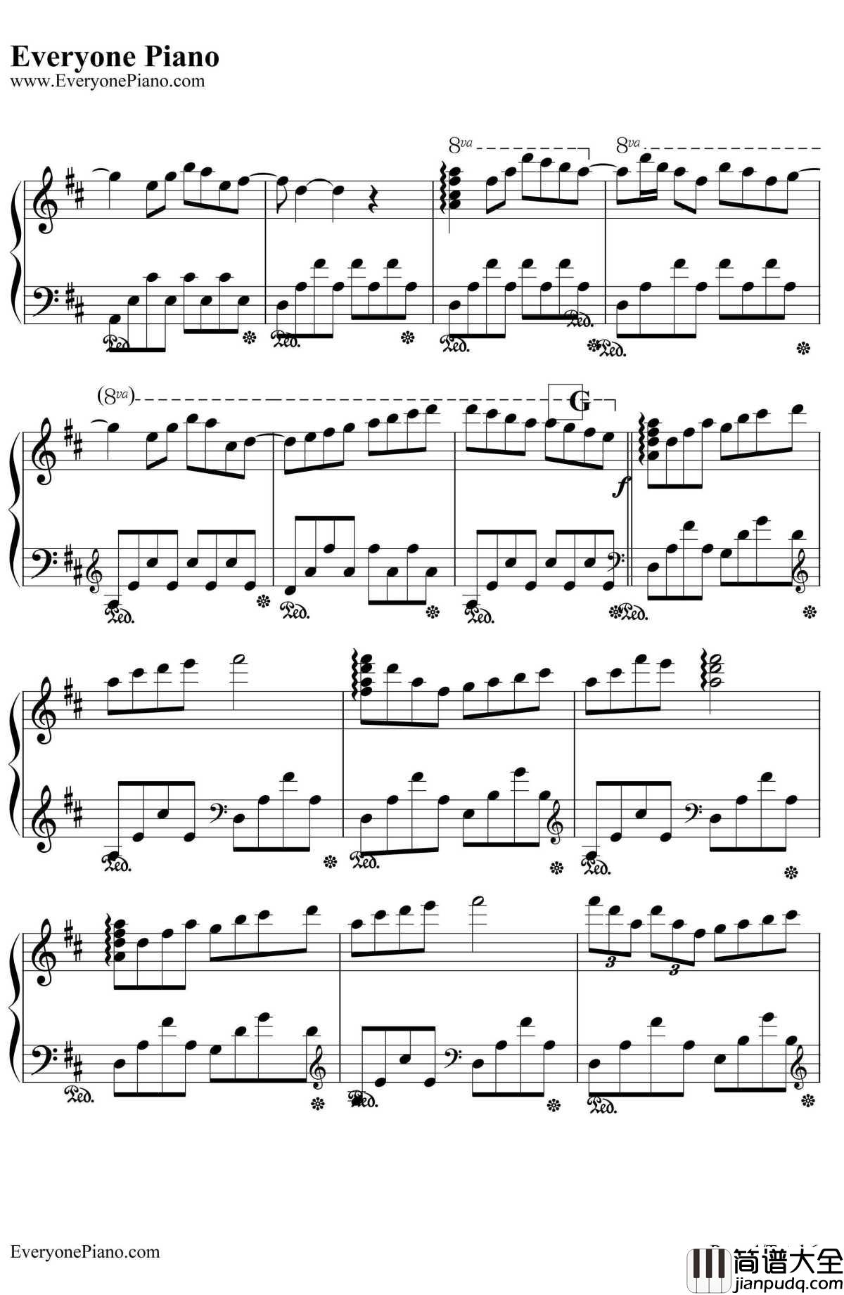 瓦妮莎的微笑钢琴谱_理查德.克莱德曼RichardClayderman