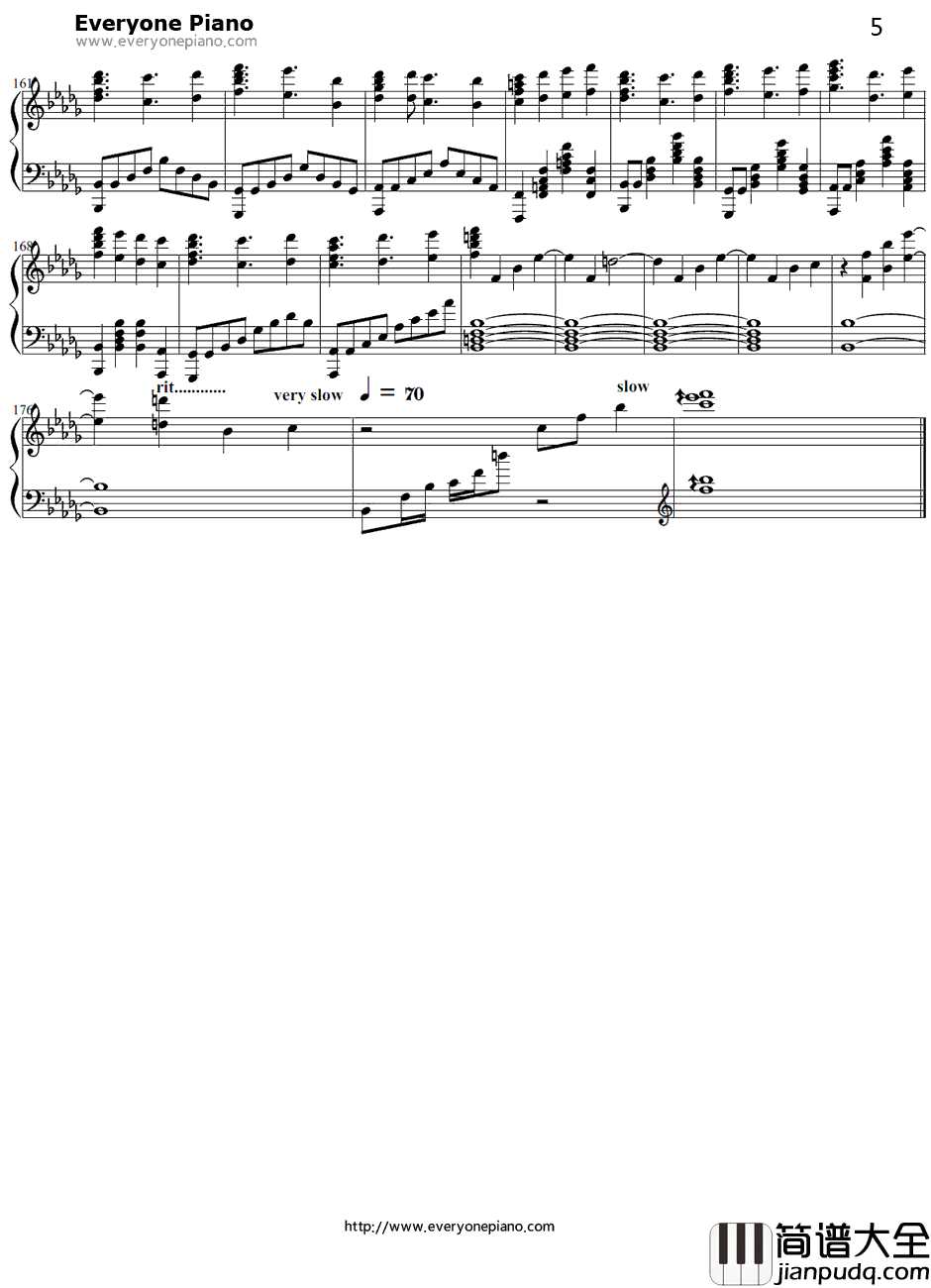 Believe钢琴谱_Kalafina_Fate/staynight第二作ED