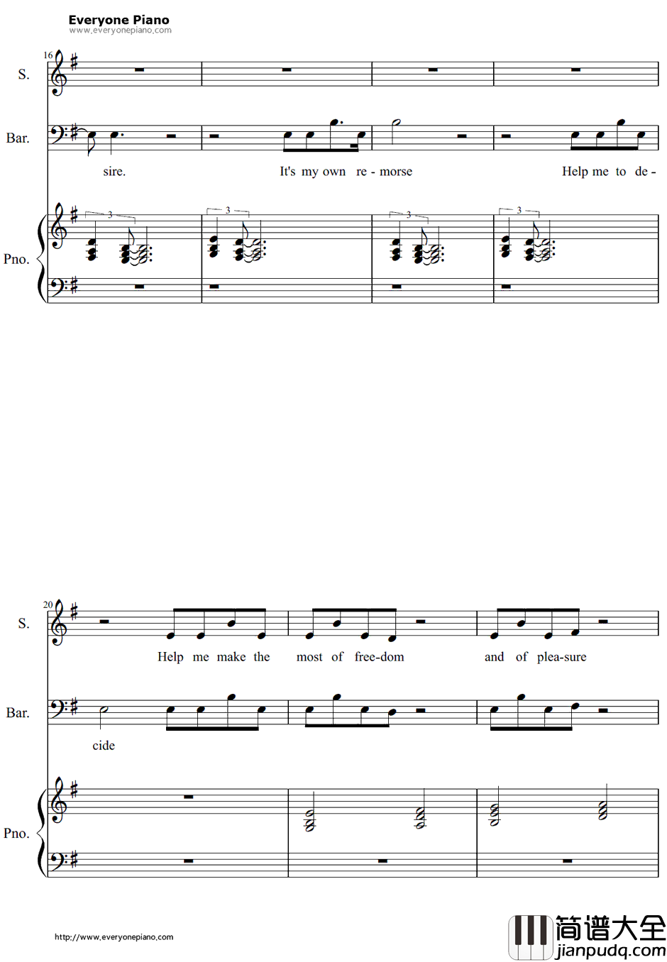 Every_body_Wants_to_Rulethe_World钢琴谱_TearsforFears