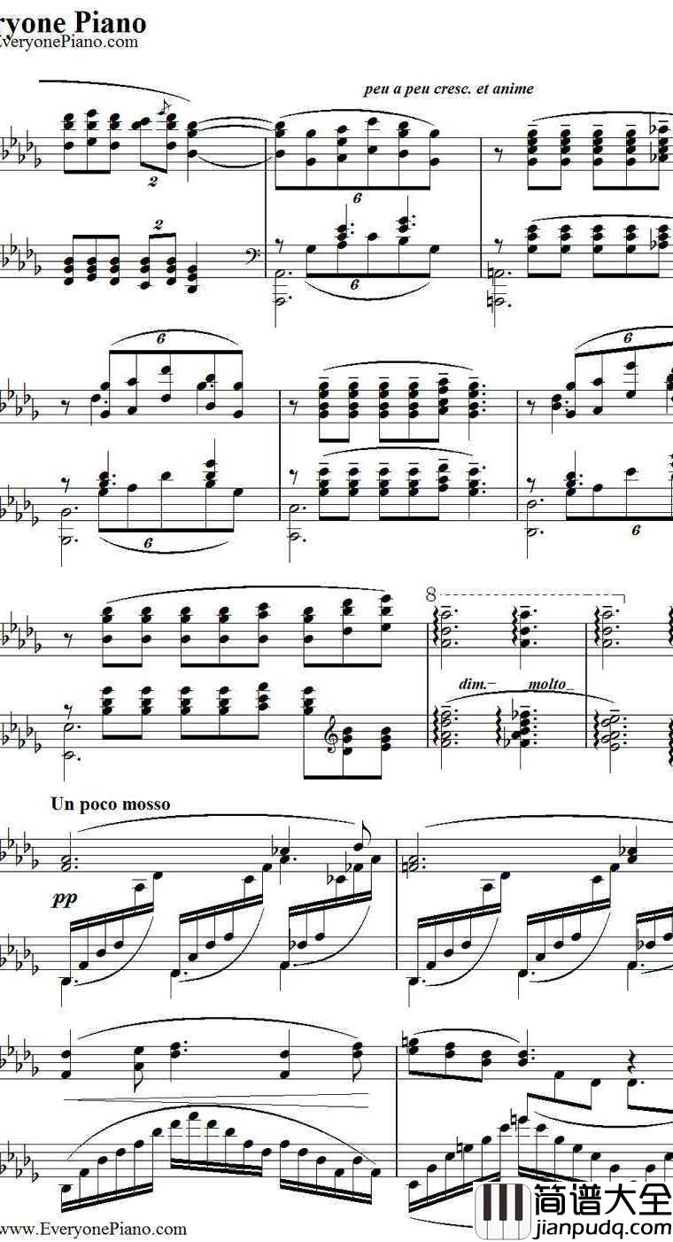 Clair_de_lune钢琴谱_德彪西（Debussy）