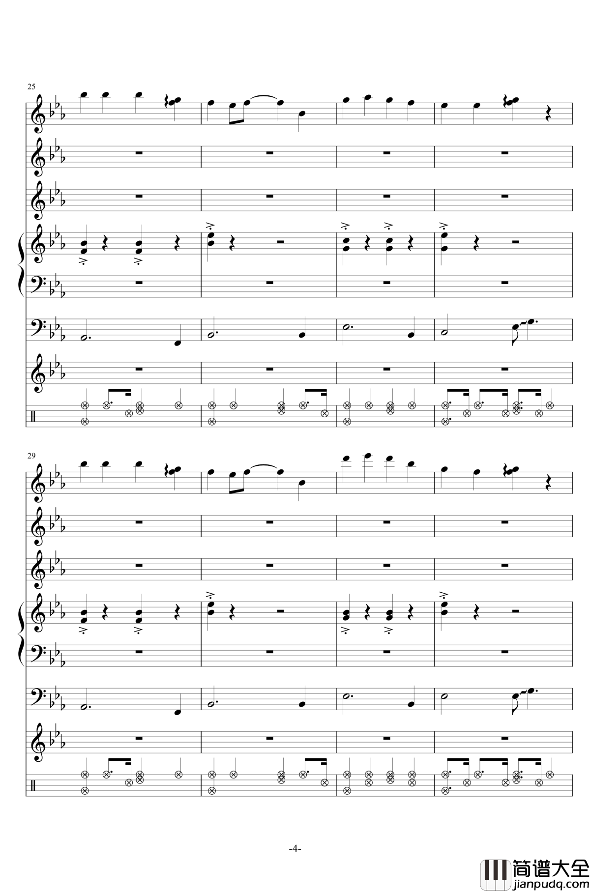 爸爸，你好钢琴谱__我的继父是偶像_片头曲_金莎