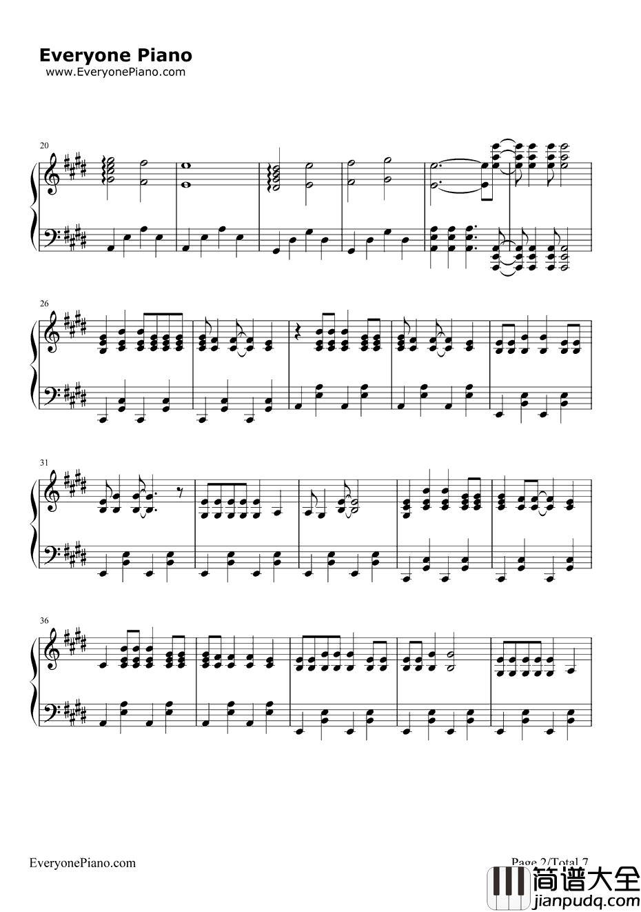 LADevotee钢琴谱_PanicattheDisco