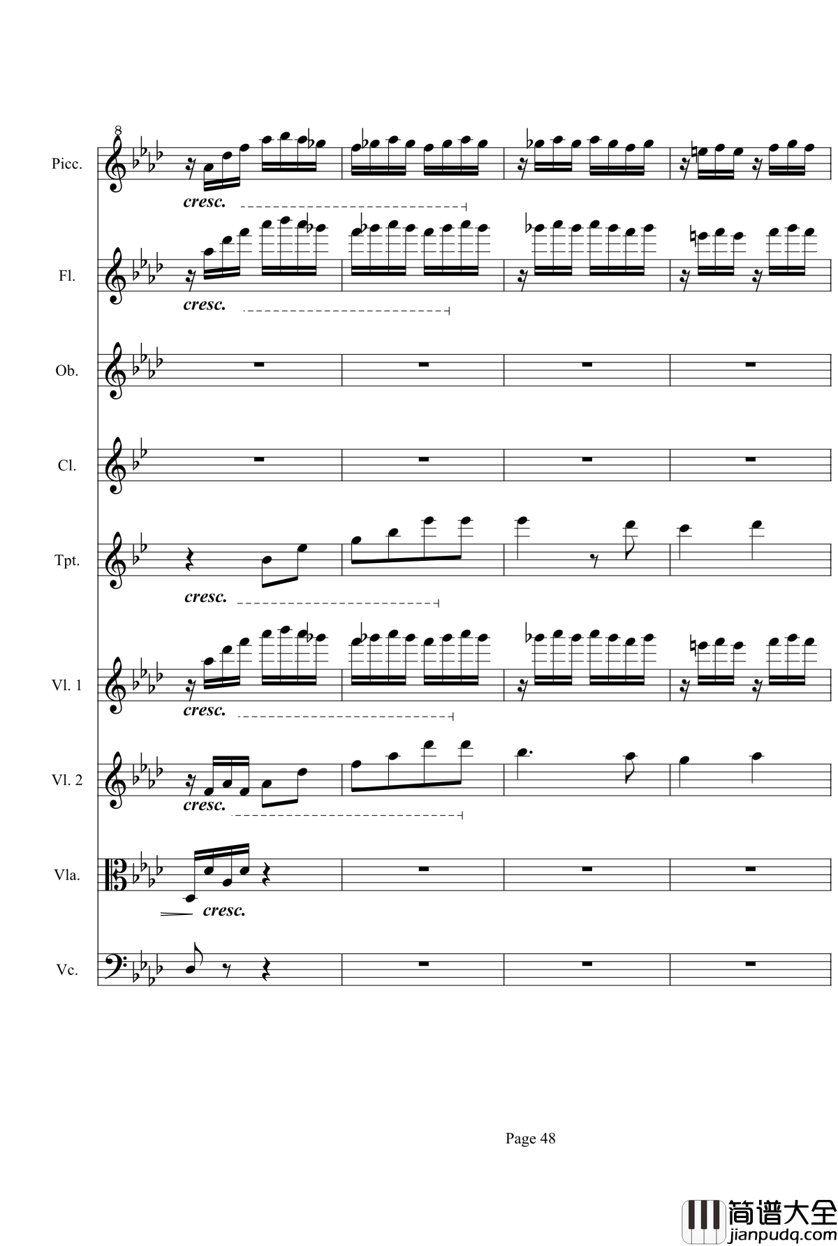 奏鸣曲之交响第23首Ⅲ钢琴谱__贝多芬_beethoven