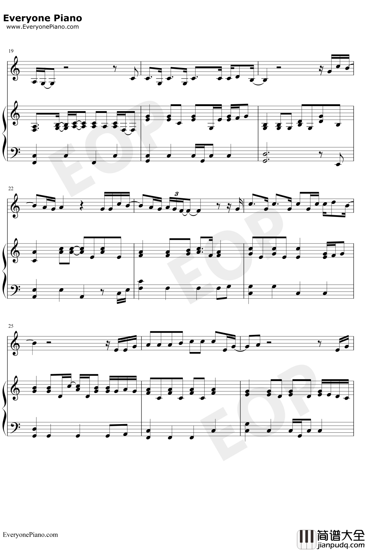 Always_Remember_Us_This_Way钢琴谱_LadyGaga_一个明星的诞生OST