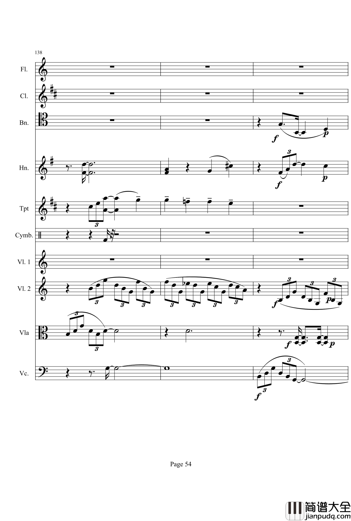 奏鸣曲之交响钢琴谱_第21_Ⅰ_贝多芬_beethoven
