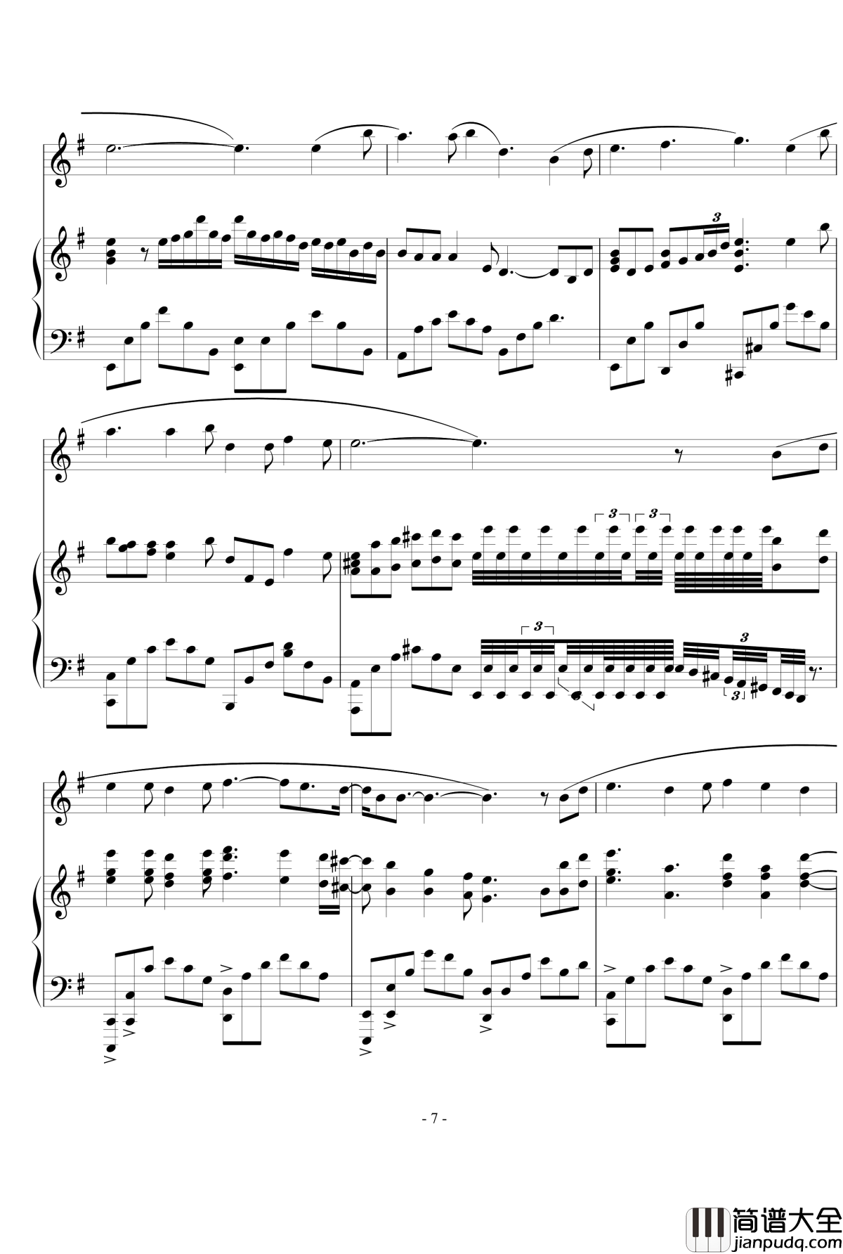 伊人如梦钢琴谱_超原版弹唱谱_芈月传主题曲________『忧伤歌声』_芈月传