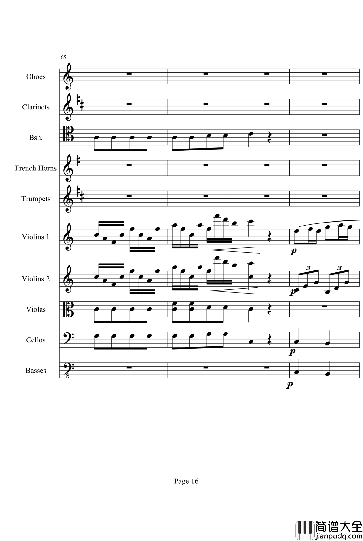 奏鸣曲之交响钢琴谱_第25首_Ⅲ_贝多芬_beethoven