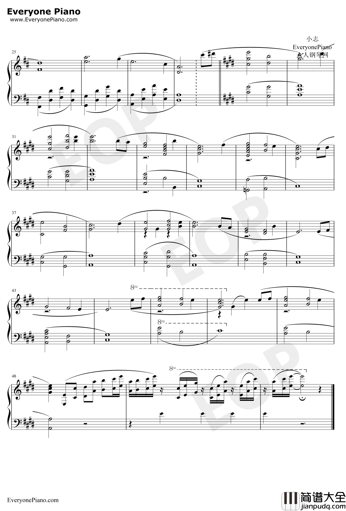 回忆遥远的往日钢琴谱_天门_秒速5厘米插曲