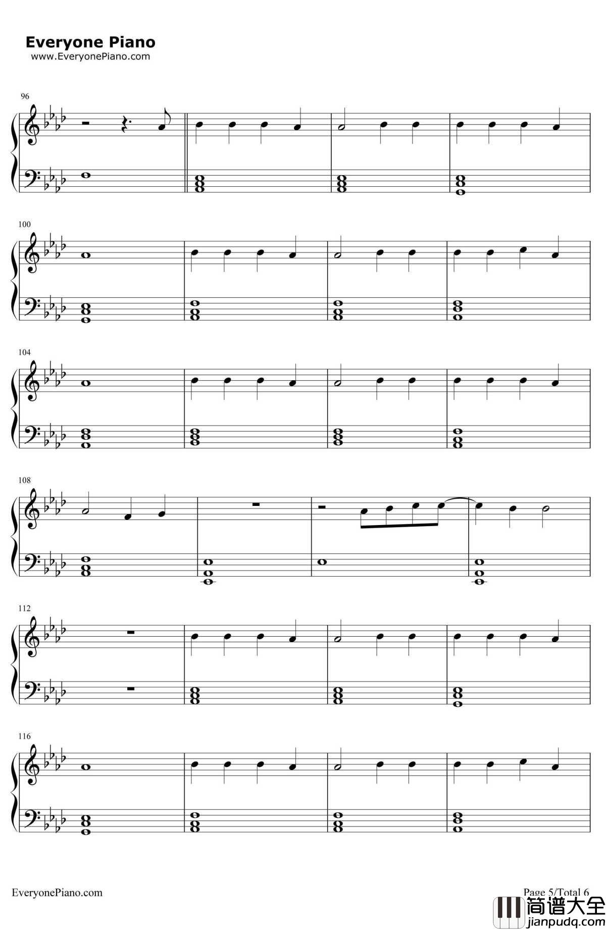 Love_Me_Like_You_Do钢琴谱_EllieGoulding_五十度灰主题曲